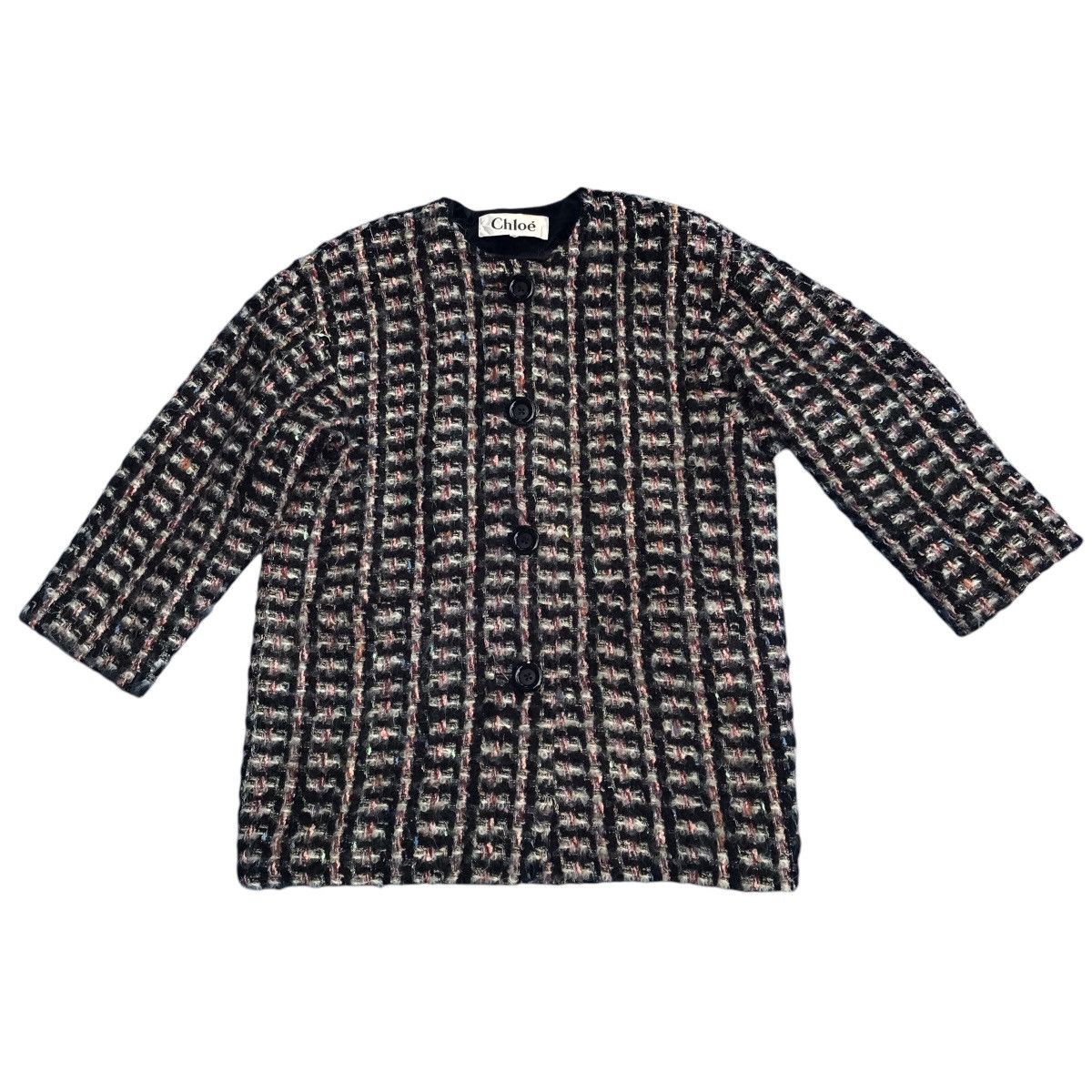 Chloe × Japanese Brand Chloe Wool Jacket Multicolors Size L / US 10 / IT 46 - 1 Thumbnail
