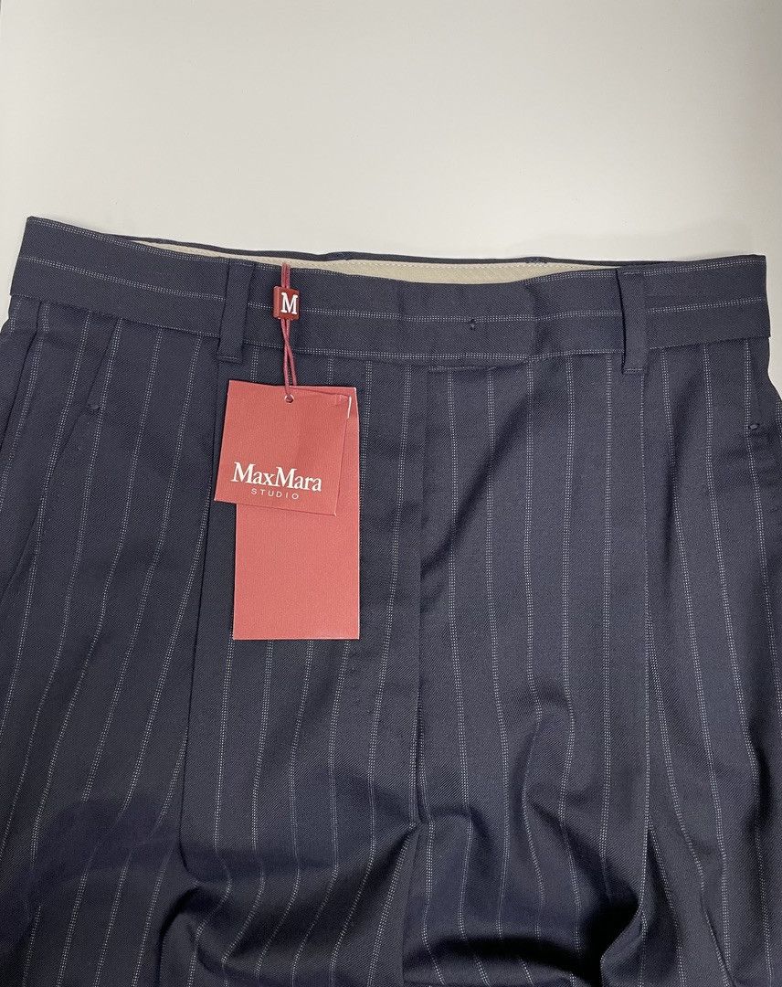 Max Mara S MAX MARA Vanna Wool Blend Trousers Size 30" / US 8 / IT 44 - 3 Thumbnail