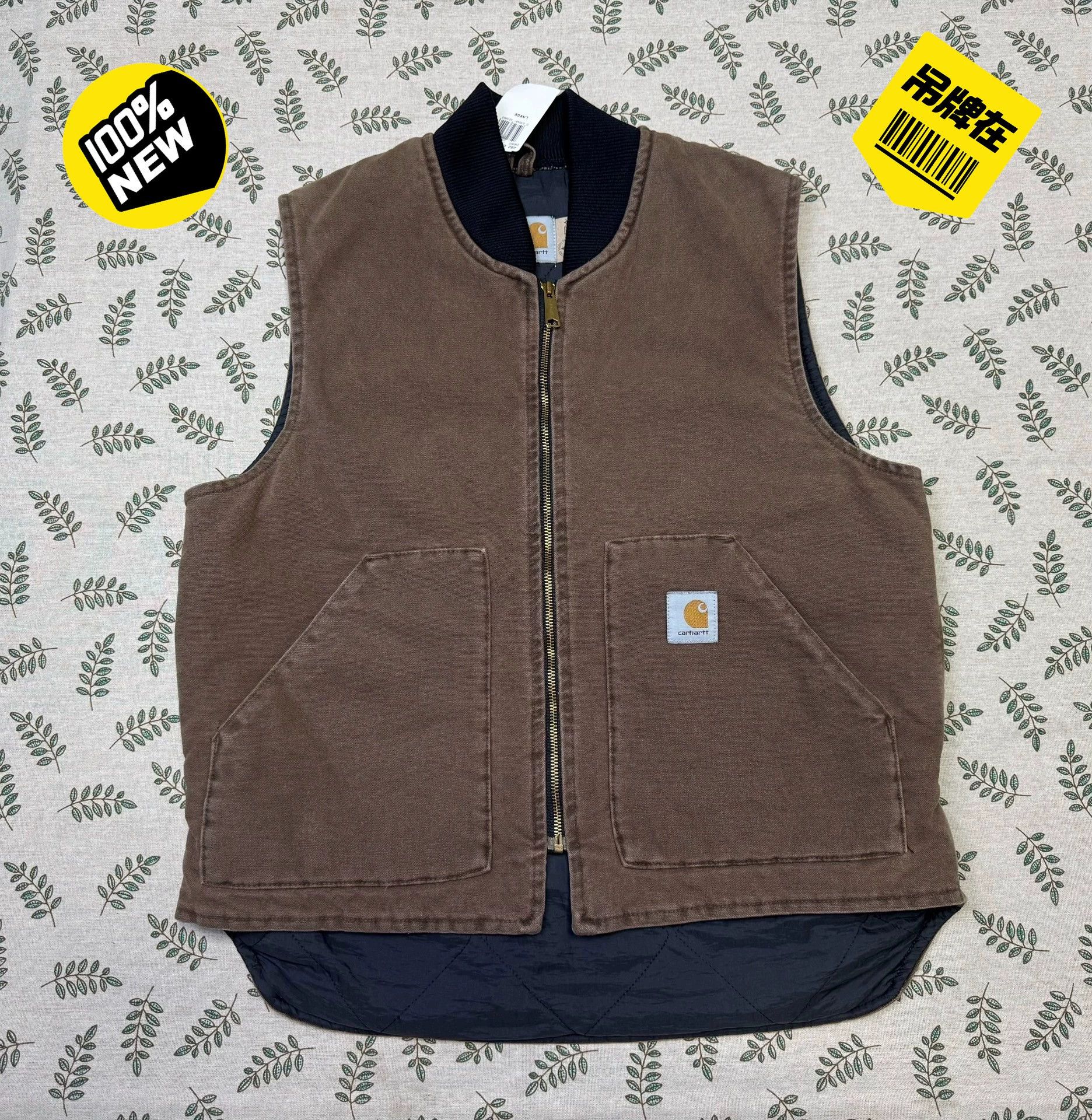 Carhartt Carhartt V02 Maroon Vest L USA 1999 Vintage Size US L / EU 52-54 / 3 - 1 Thumbnail
