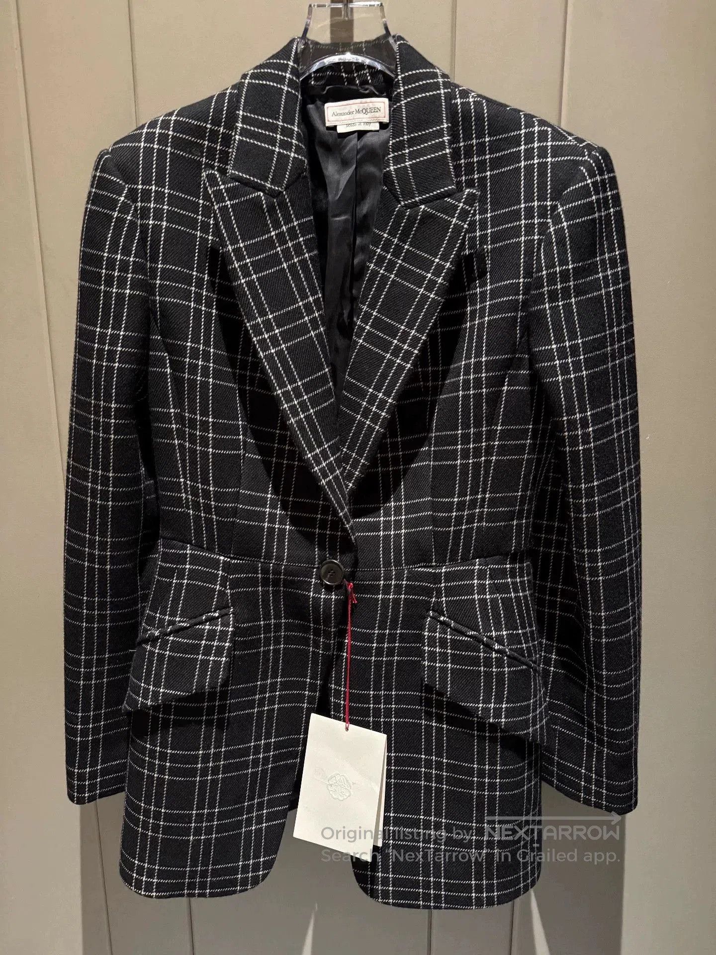 Alexander McQueen Alexander McQueen Wool Lapel Blazer. Size US XXS / EU 40 - 1 Thumbnail