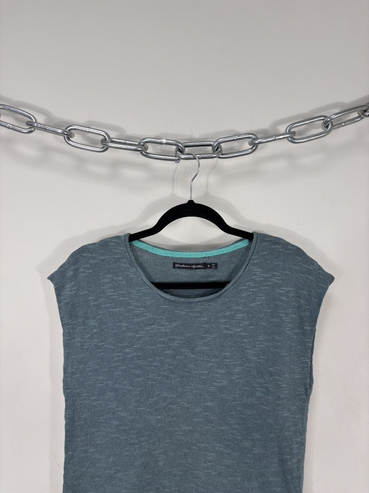 Gudrun Sjoden Gudrun Sjoden Women’s Cotton Linen Sleeveless Knit Top Size S / US 4 / IT 40 - 2 Thumbnail