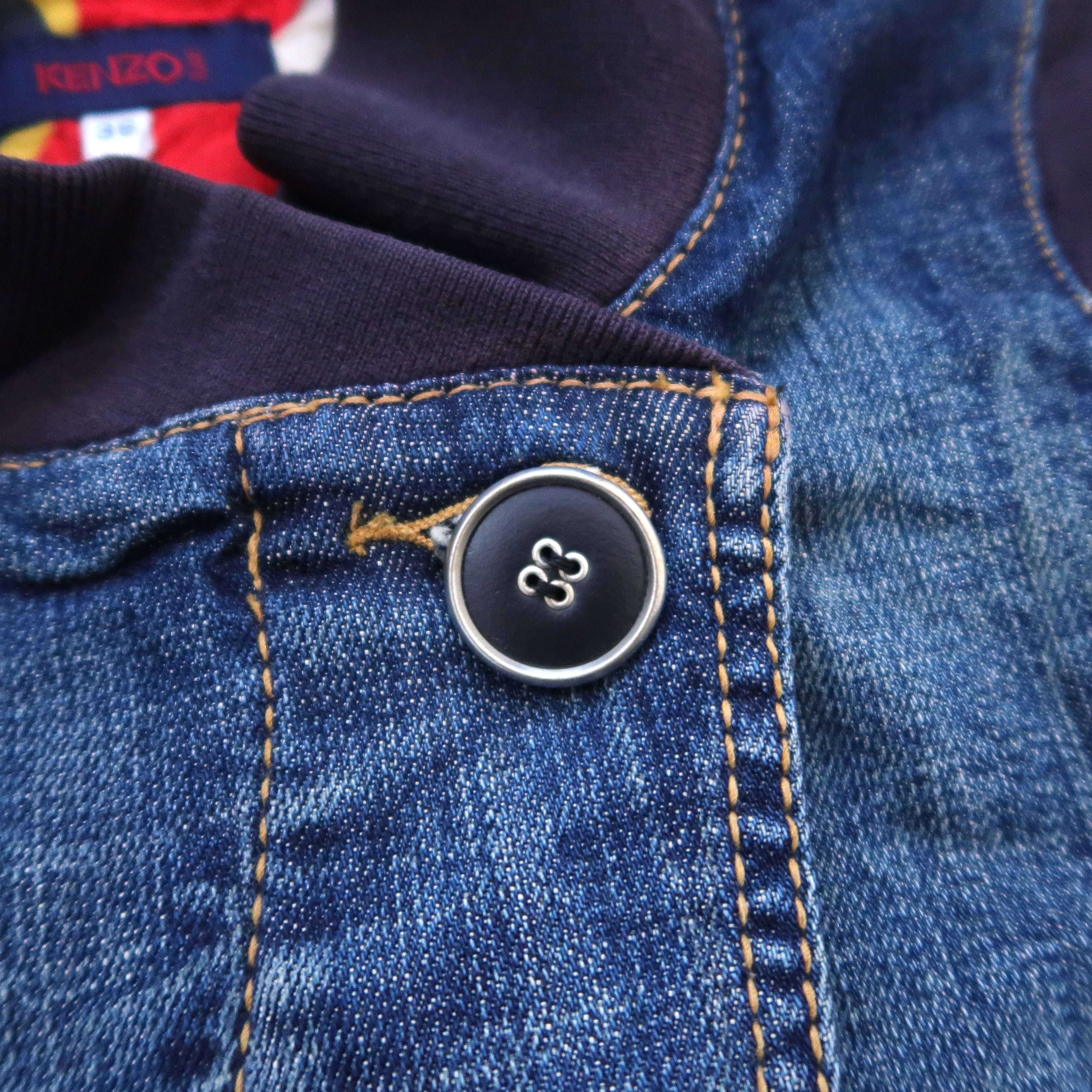 Kenzo 90s Kenzo Jeans Asymmetric Denim Boxy Jacket Size S / US 4 / IT 40 - 5 Thumbnail
