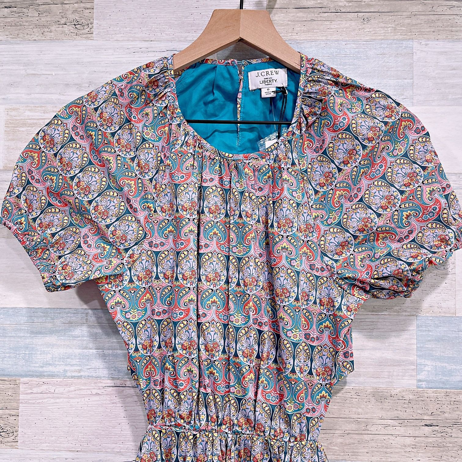 J.Crew J Crew Side Cutout Dress Liberty Giorgia Duke Womens 0 Size XS / US 0-2 / IT 36-38 - 3 Thumbnail