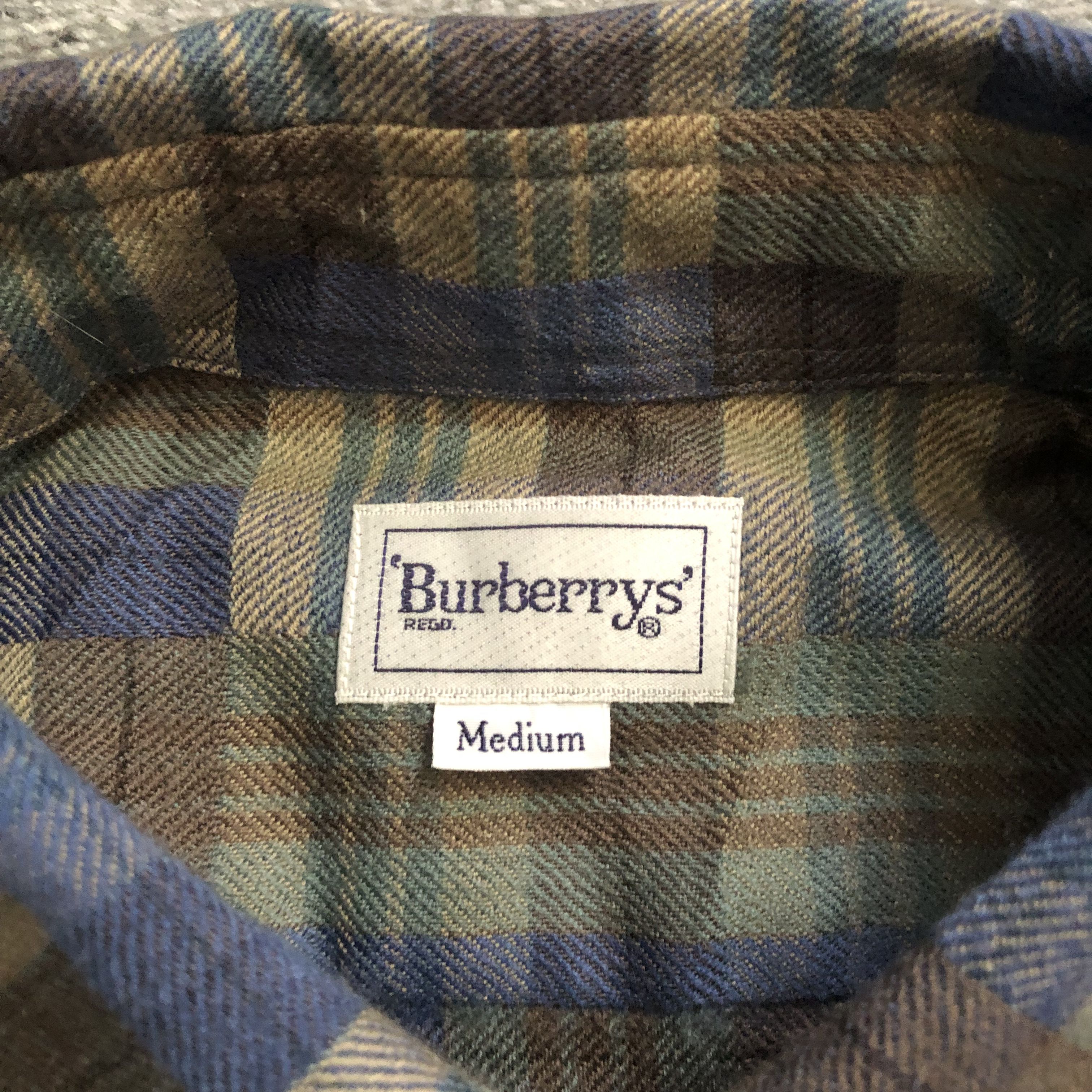 Burberry VINTAGE 90s Burberrys checkerd wool flannel shadow shirt Size US M / EU 48-50 / 2 - 2 Thumbnail