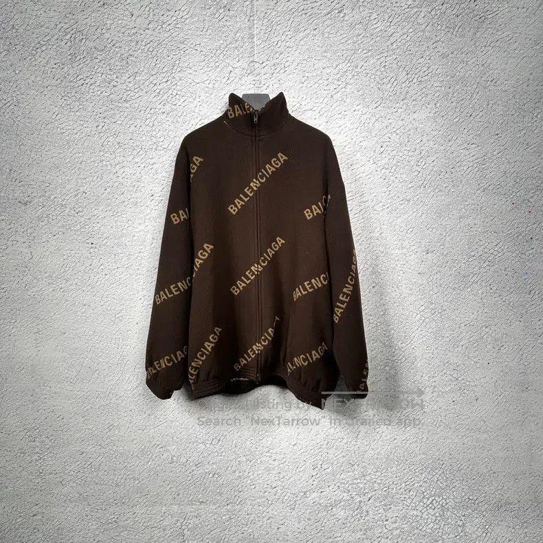 Balenciaga Balenciaga Brown Camo Printed Teddy Jacket Size US M / EU 48-50 / 2 - 1 Thumbnail