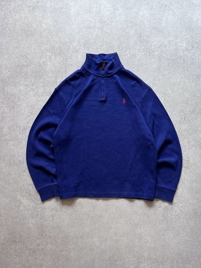 Vintage Vintage Polo Ralph Lauren Quarter Zip Sweater XL Size US XL / EU 56 / 4 - 1 Thumbnail