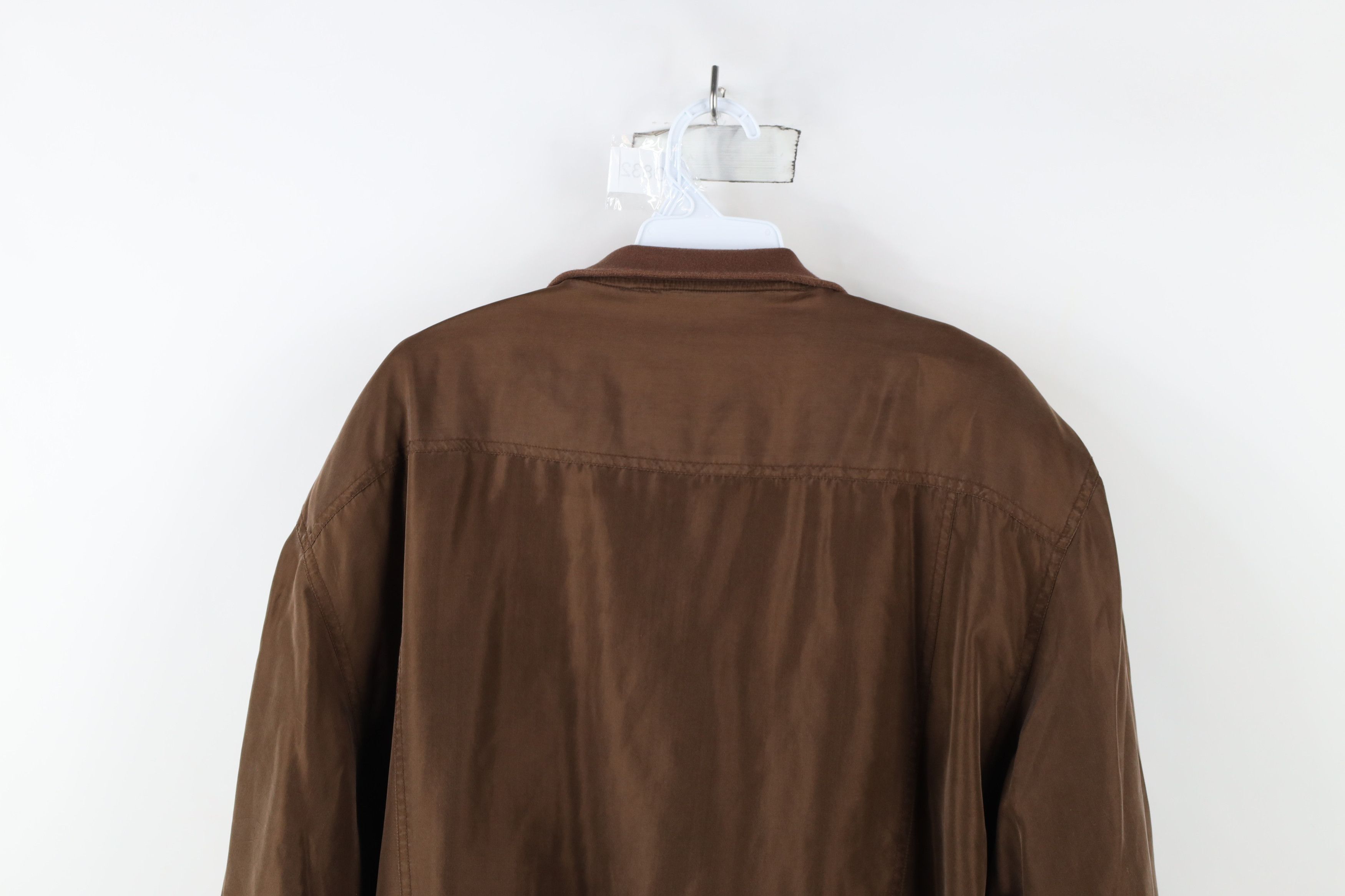 Vintage Vintage 90s Streetwear Cafe Racer Bomber Jacket Brown Size L / US 10 / IT 46 - 10 Thumbnail