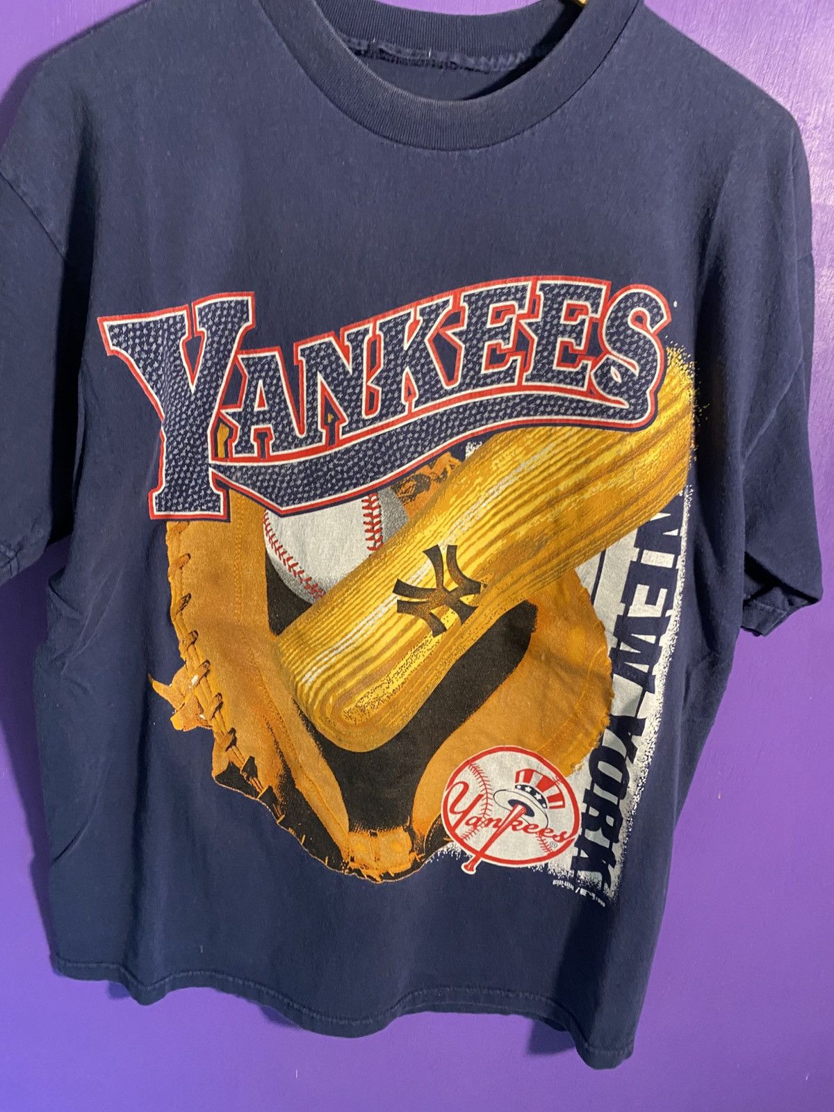 MLB Vintage 1999 New York yankees gear t-shirt Size US L / EU 52-54 / 3 - 3 Thumbnail
