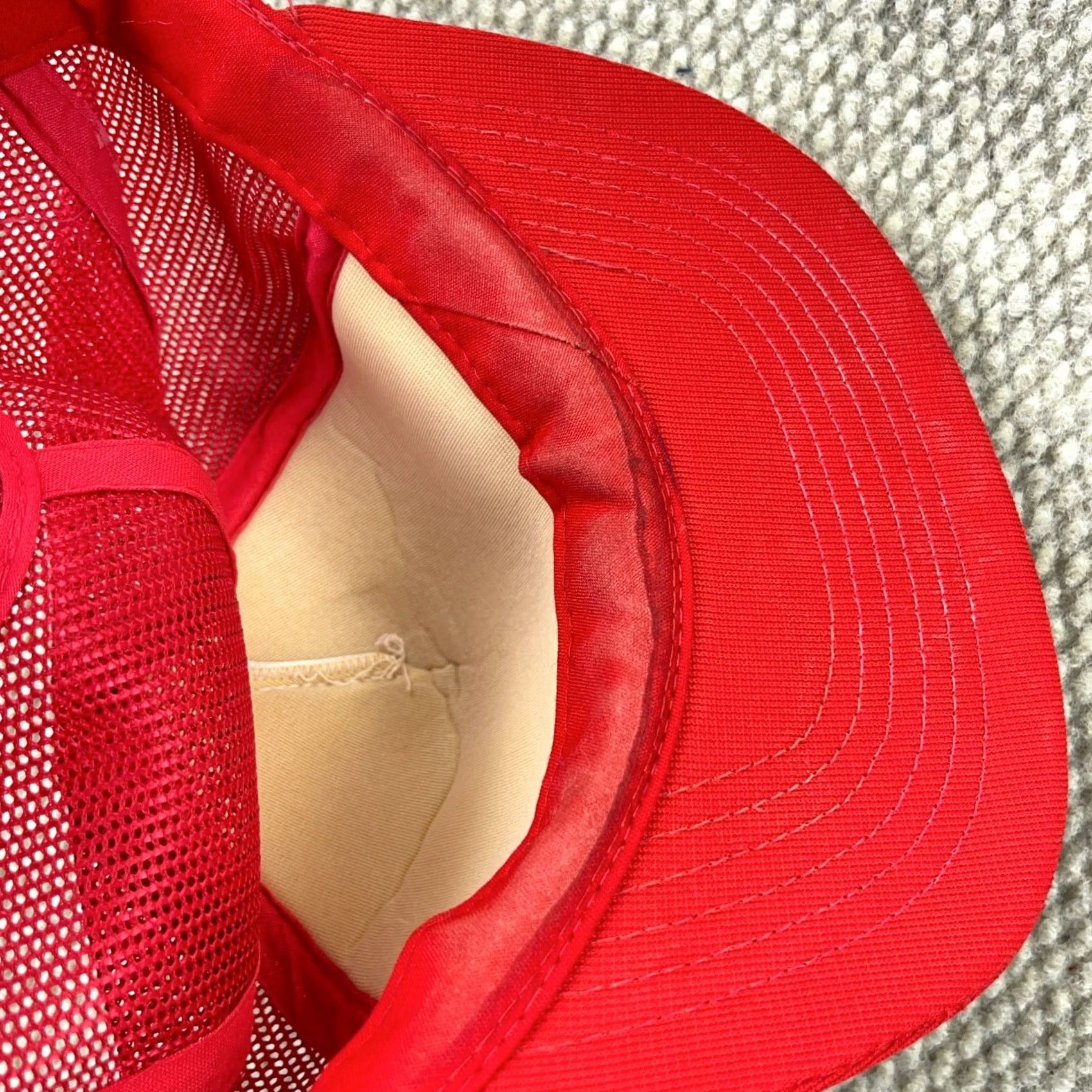 Vintage VINTAGE Chevron Pipe Line Trucker Hat Cap 90s Red Snapback Oil Gas Petroleum Rope Mens 80s Outdoor USA Size ONE SIZE - 7 Thumbnail
