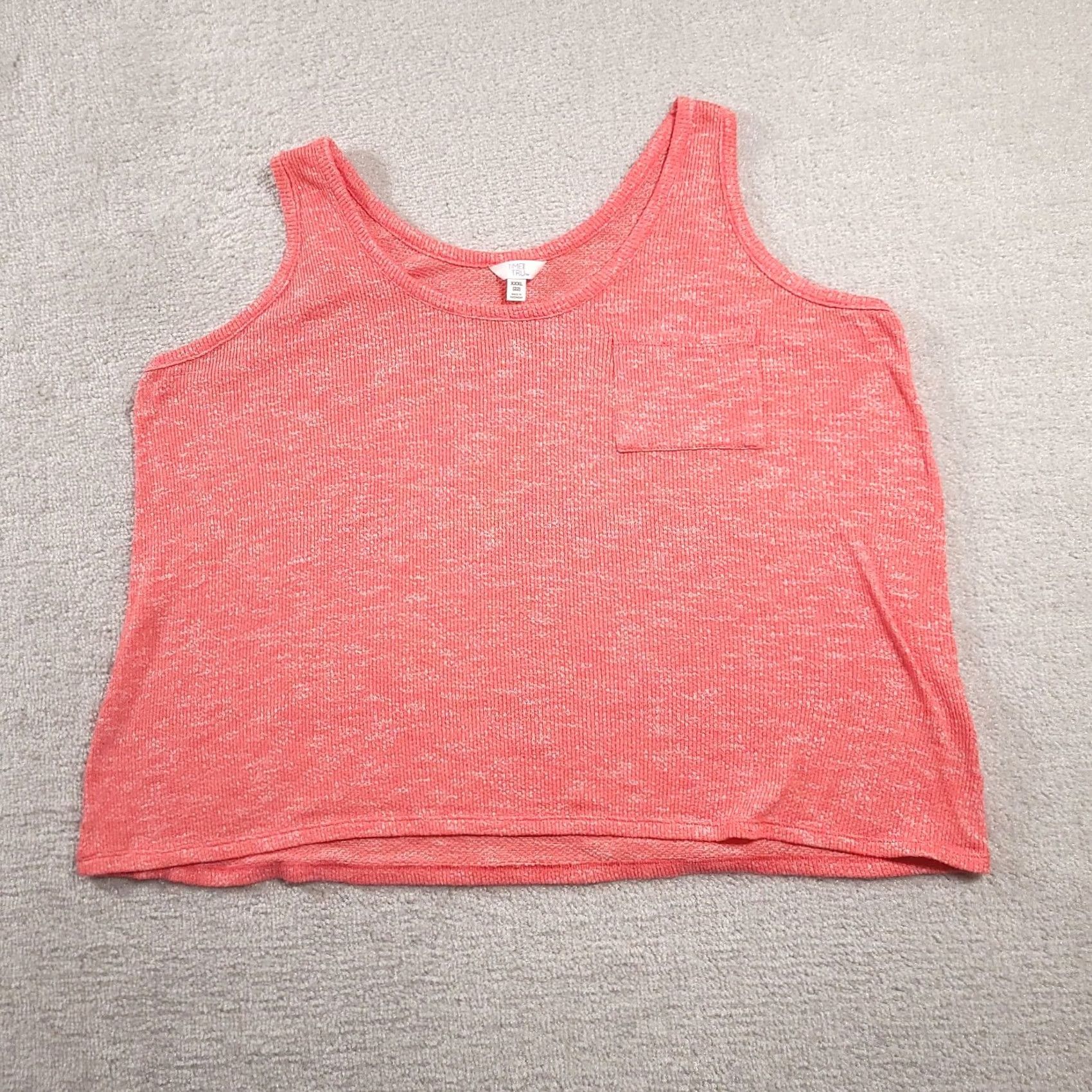 Vintage Time And Tru Women's Sleeveless Pullover Sweater 3XL XXXL Pink Stretch Size XXL / US 16-18 / IT 52-54 - 2 Thumbnail
