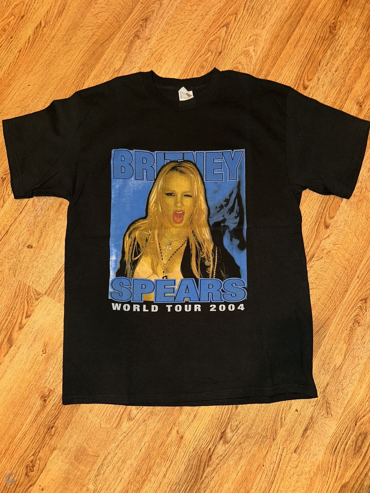 Rap Tees × Vintage Y2K VTG 2004 BRITNEY SPEARS World Tour Rap Style Tee LARGE Size US L / EU 52-54 / 3 - 6 Thumbnail