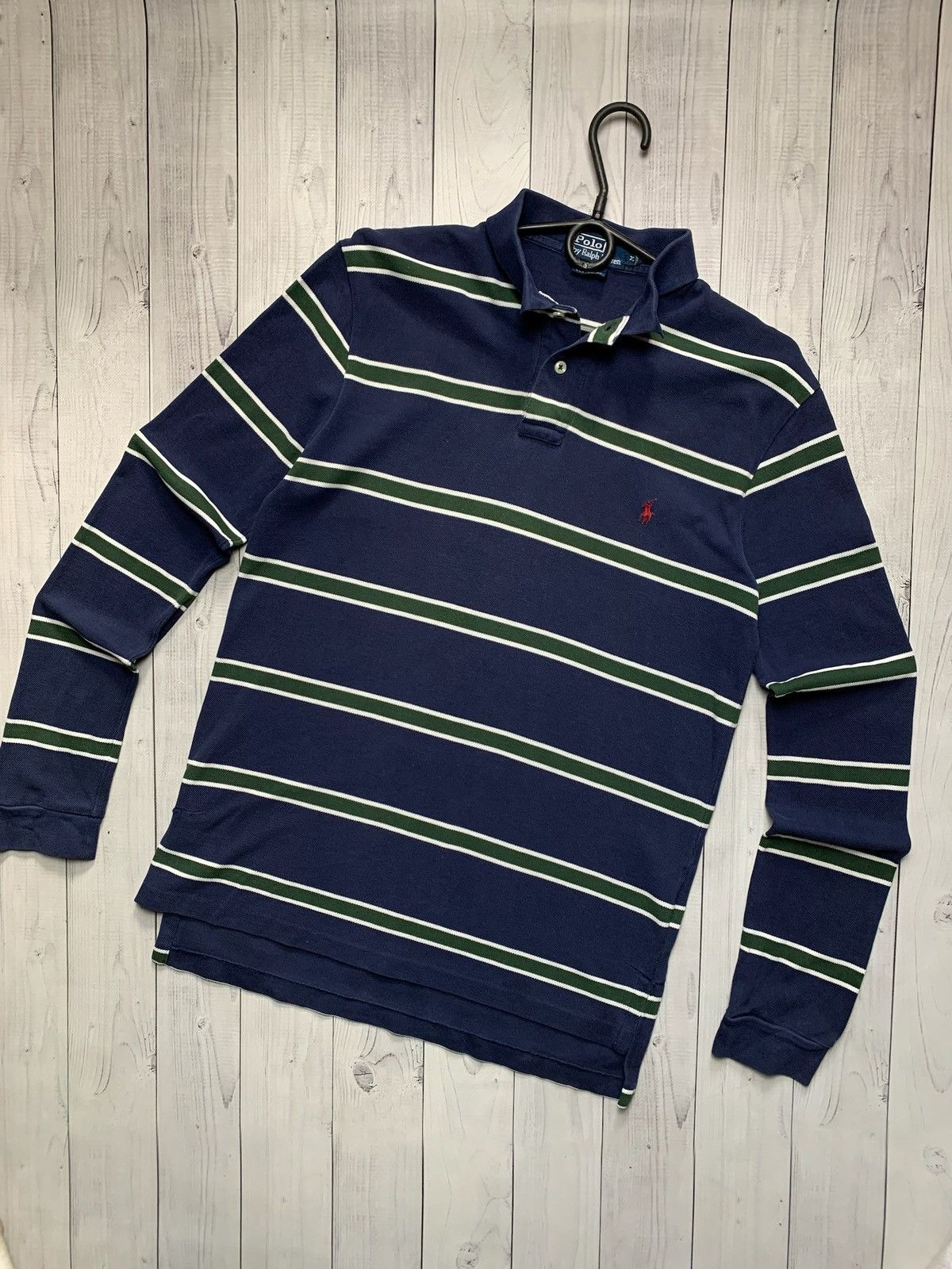 Vintage Vintage Polo Ralph Lauren striped rugby jersey size M Size US M / EU 48-50 / 2 - 1 Thumbnail
