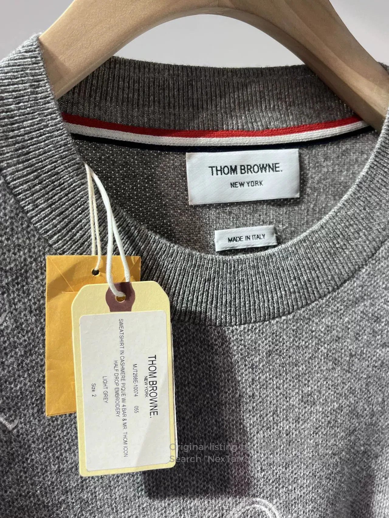Thom Browne Thom Browne Grey Knit Sweatshirt. Size US M / EU 48-50 / 2 - 6 Thumbnail