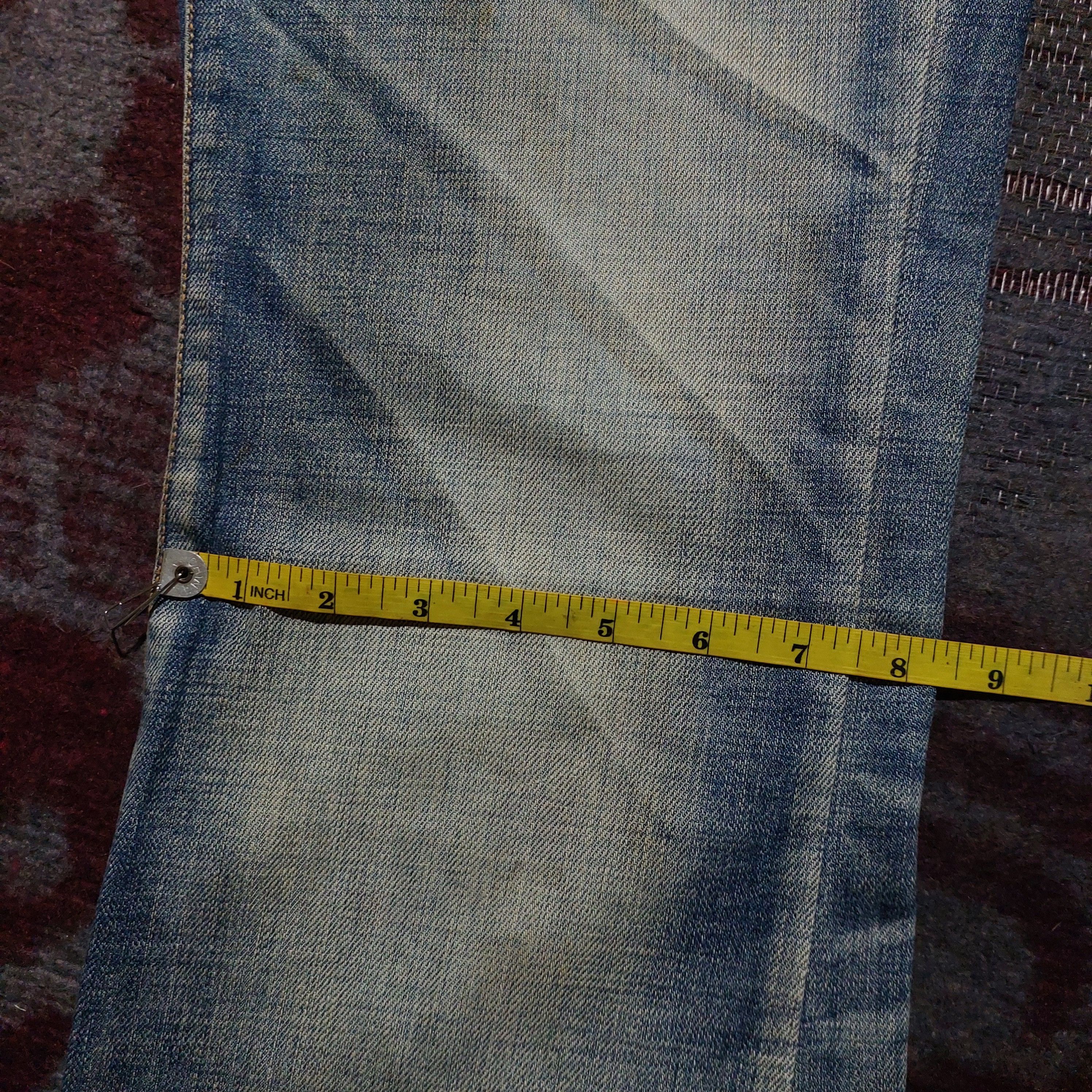 Tornado Mart Jean Mani distressed fadded blue flared jeans Size US 29 - 18 Thumbnail