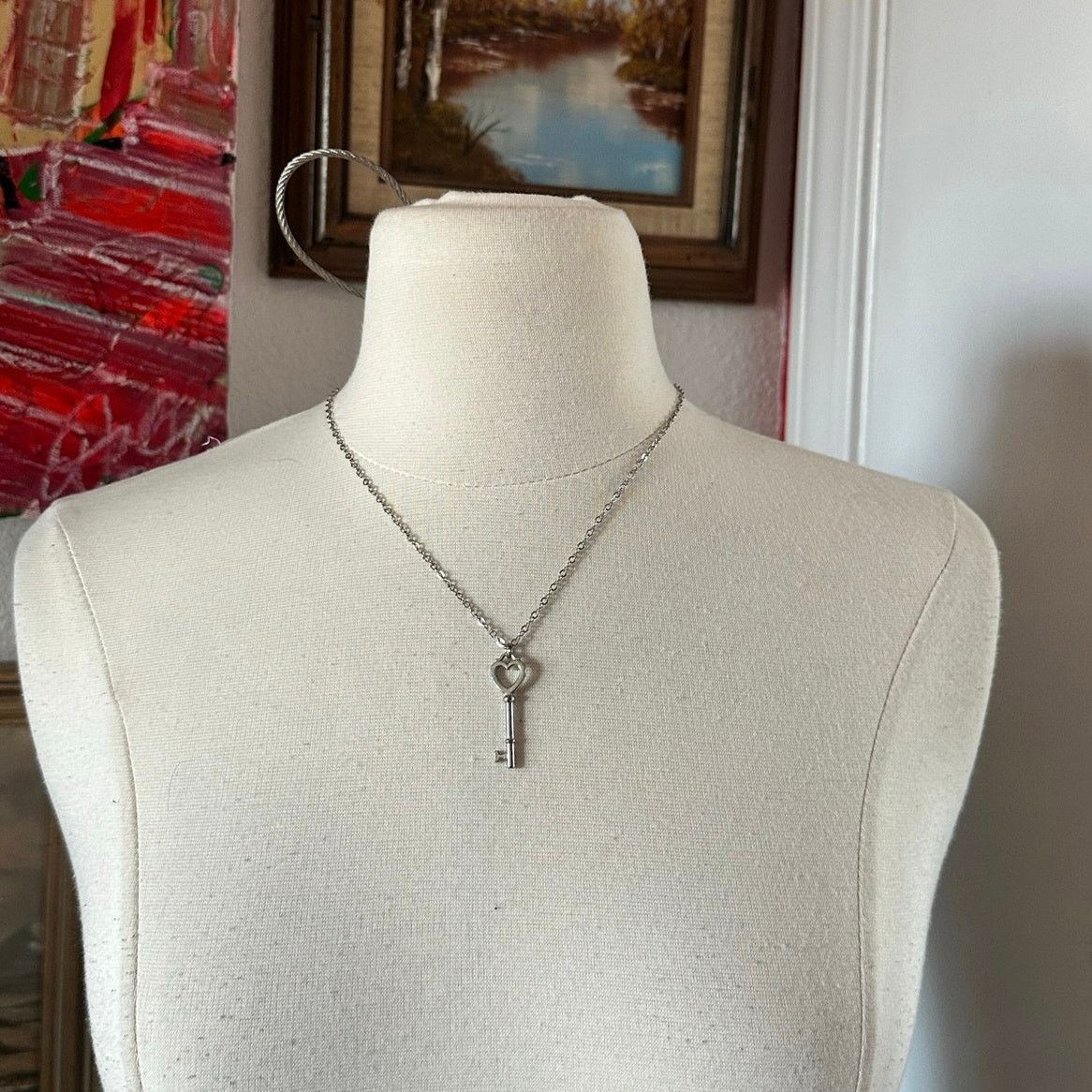 Other silver heart key pendant necklace Size ONE SIZE - 1 Thumbnail