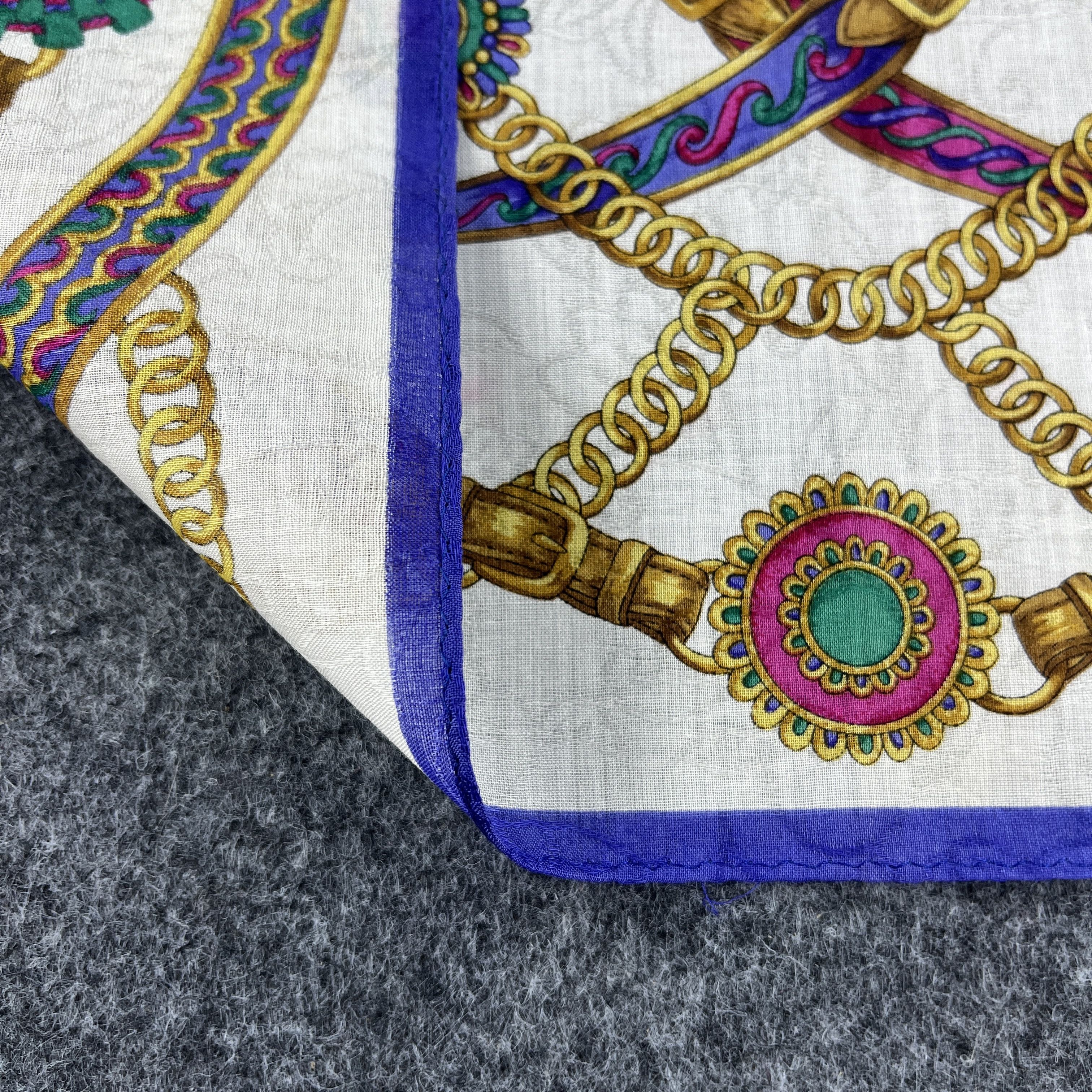 Trussardi × Vintage Trussardi Handkerchief / Bandana / Neckerchief B377 Size ONE SIZE - 7 Thumbnail