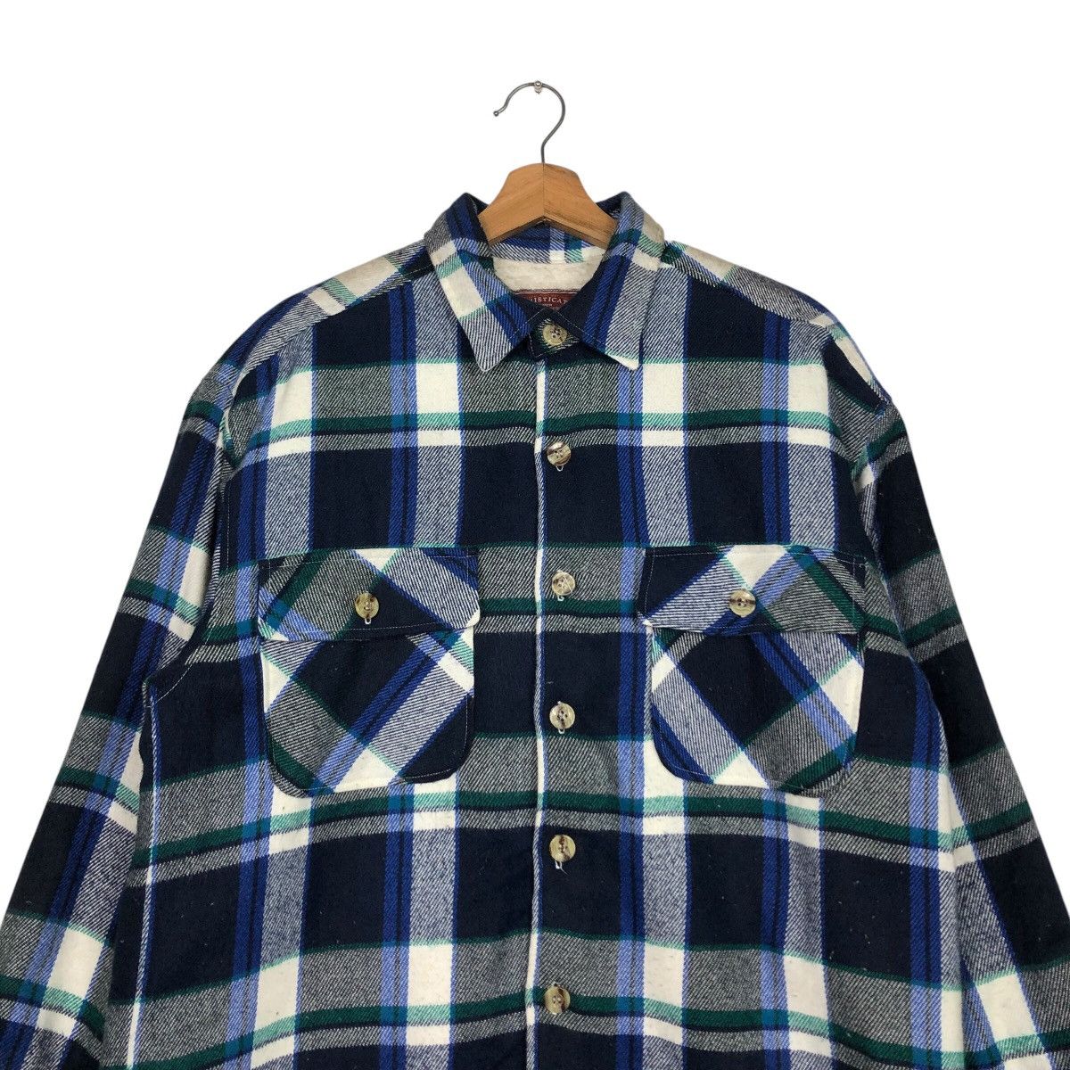 Japanese Brand × Vintage 📌Vintage Chore Tartan Blanket Sophisticated Issey Miyake Size US L / EU 52-54 / 3 - 4 Thumbnail