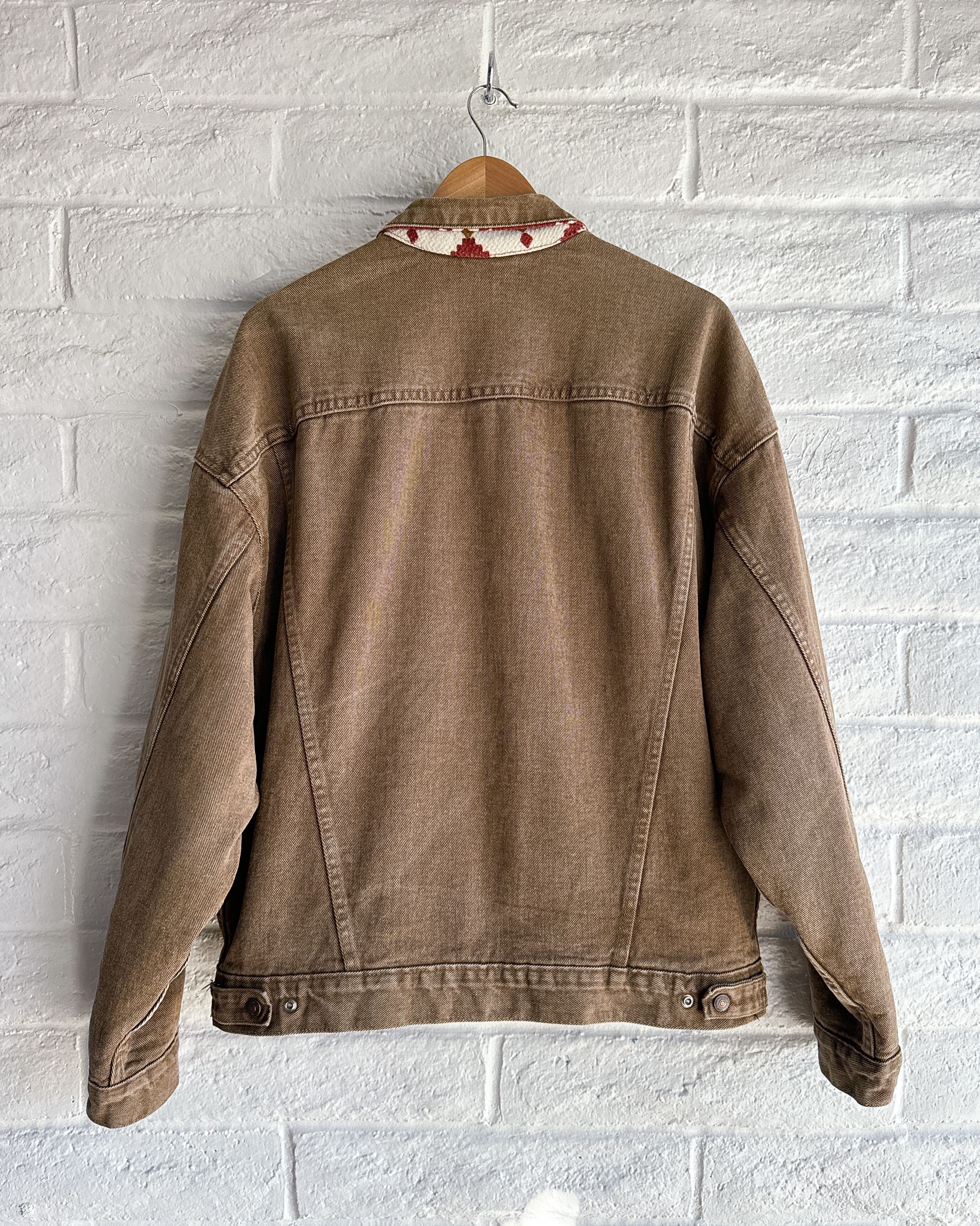 Levi's Vintage Levis Reversible Trucker Jacket Native Blanket Lined Size US L / EU 52-54 / 3 - 8 Thumbnail