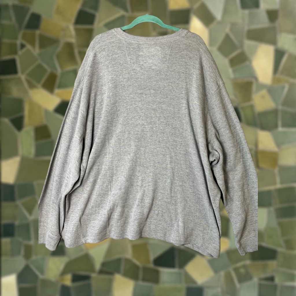 Eddie Bauer Eddie Bauer Shirt Mens 4XB Gray Waffle Knit Henley Thermal Long Sleeve NWT Big & Tall Size US XXL / EU 58 / 5 - 1 Thumbnail