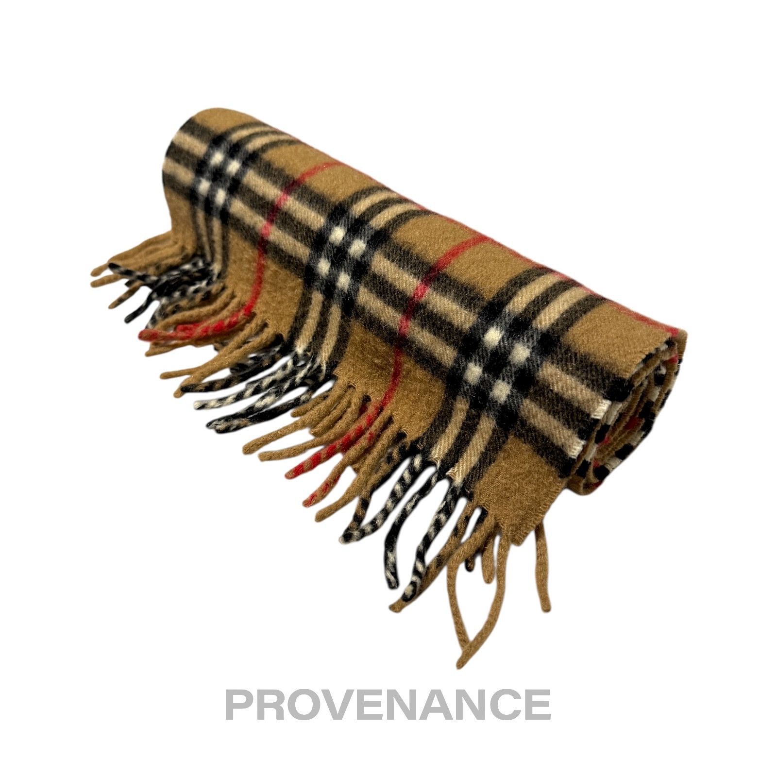 Burberry 🔴 Vintage Burberrys Scarf Nova Check 100% PURE CASHMERE Size ONE SIZE - 6 Thumbnail