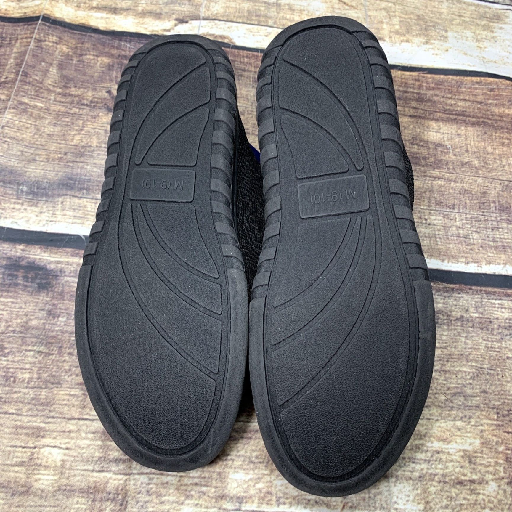 Vintage WFL Memory Foam Men Moccasin Slippers Indoor Outdoor Breathable Lightweight Slip-On Shoes Black 10 Mens Size ONE SIZE - 5 Thumbnail