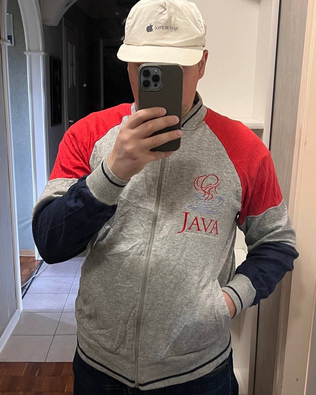Designer × Vintage Vintage JAVA Microsystems Zip Hoodie Sweatshirt 90s Taiwan Size US L / EU 52-54 / 3 - 11 Thumbnail
