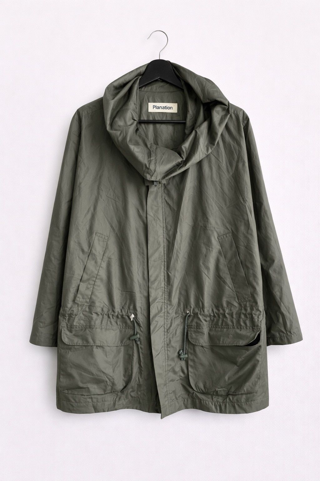 Issey Miyake Plantation Issey Miyake Olive Green Hooded Nylon Minimalist Size US M / EU 48-50 / 2 - 1 Thumbnail
