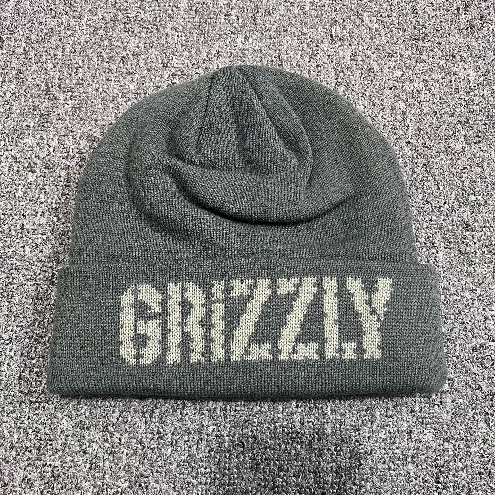 Grizzly Griptape Grizzly Griptape bear embroidered knit beanie Q7 Size ONE SIZE - 6 Thumbnail