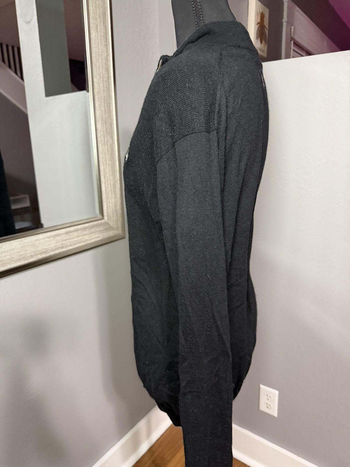 Peter Millar Peter Milar Merino Wool Silk Blend Black 1/4 Zip Medium Size US M / EU 48-50 / 2 - 5 Thumbnail