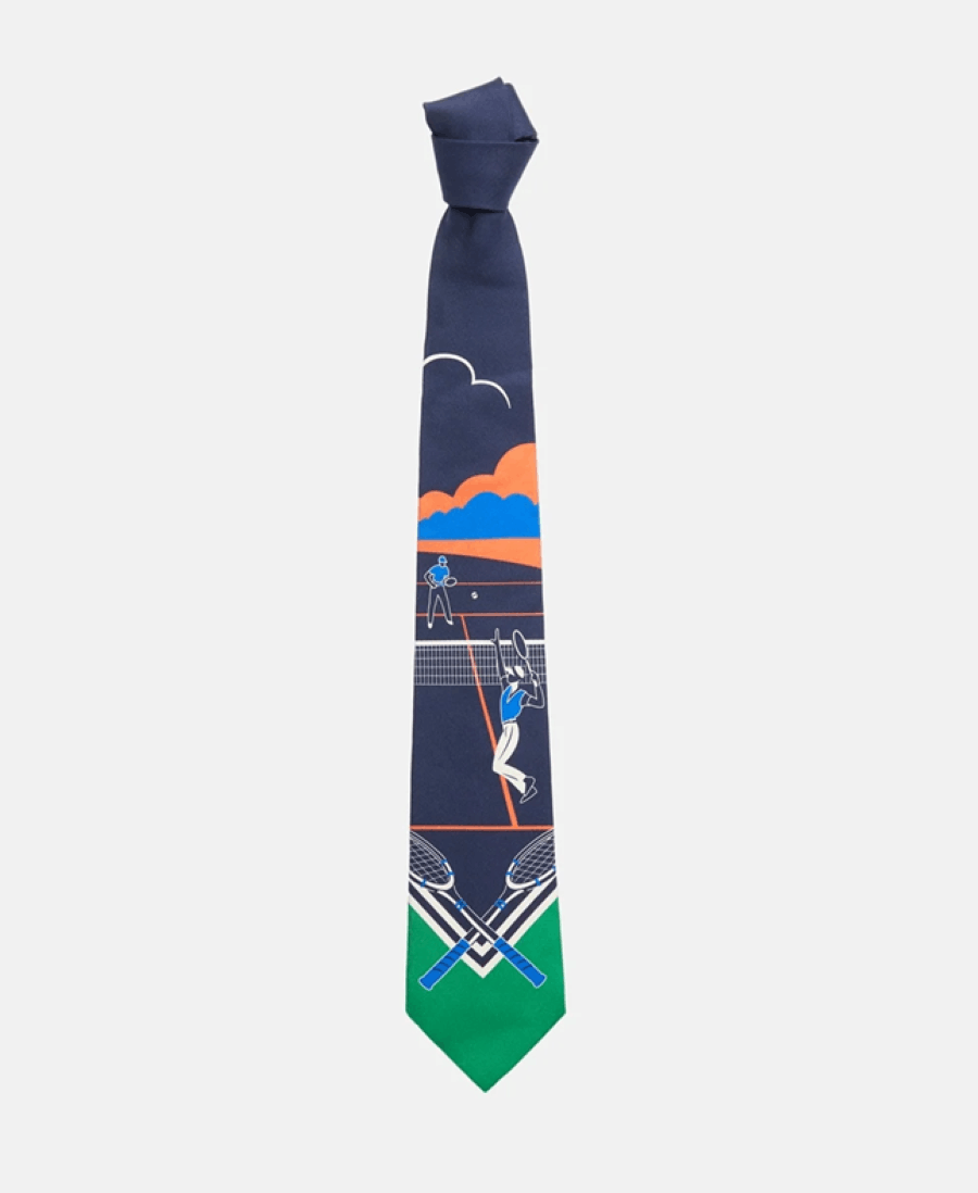 Polo Ralph Lauren Polo Ralph Lauren - Wimbledon Silk Tie Tennis Match - OS Size ONE SIZE - 1 Thumbnail