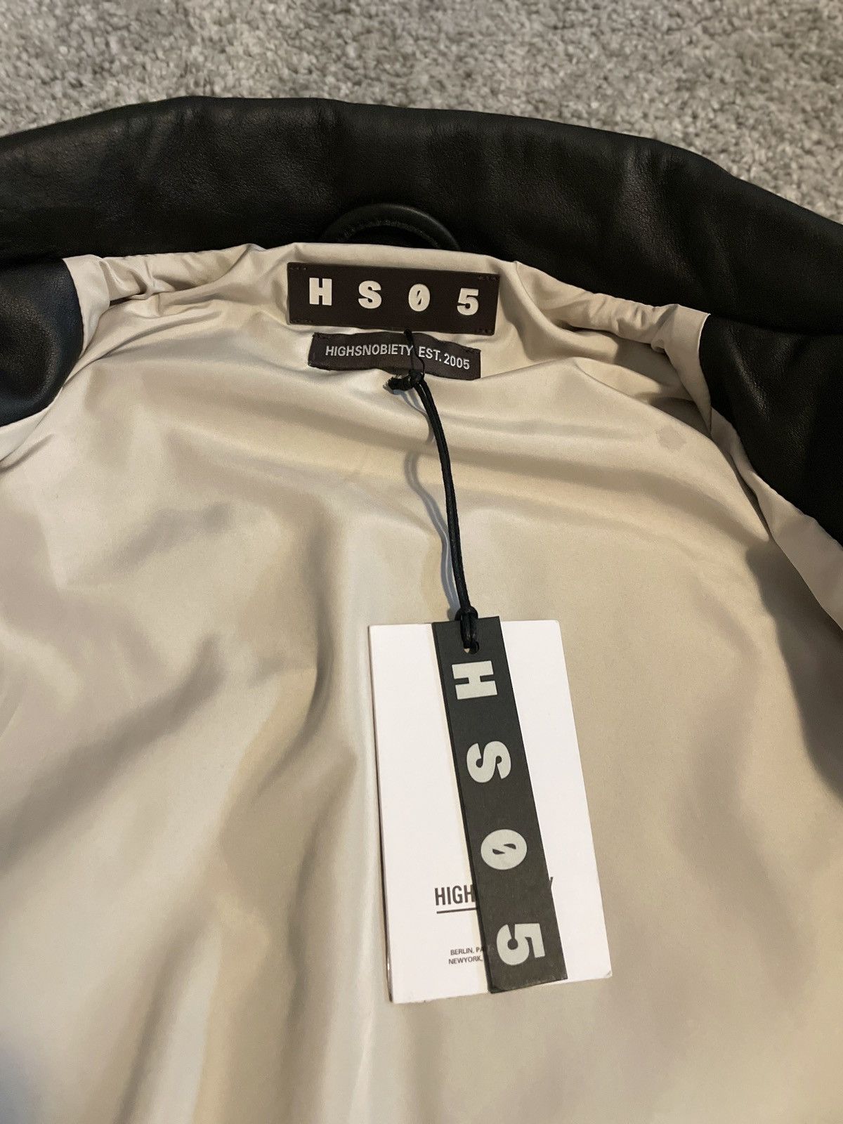 Highsnobiety Highsnobiety Black Leather Bomber Jacket M Size US M / EU 48-50 / 2 - 3 Thumbnail
