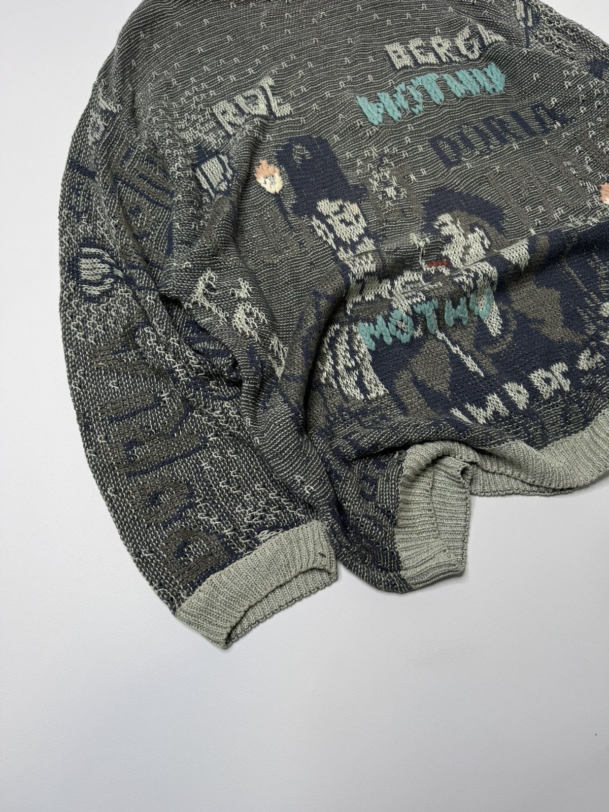 Vintage Vintage rare knit sweater paris france avant garde boxy lgb Size US L / EU 52-54 / 3 - 2 Thumbnail