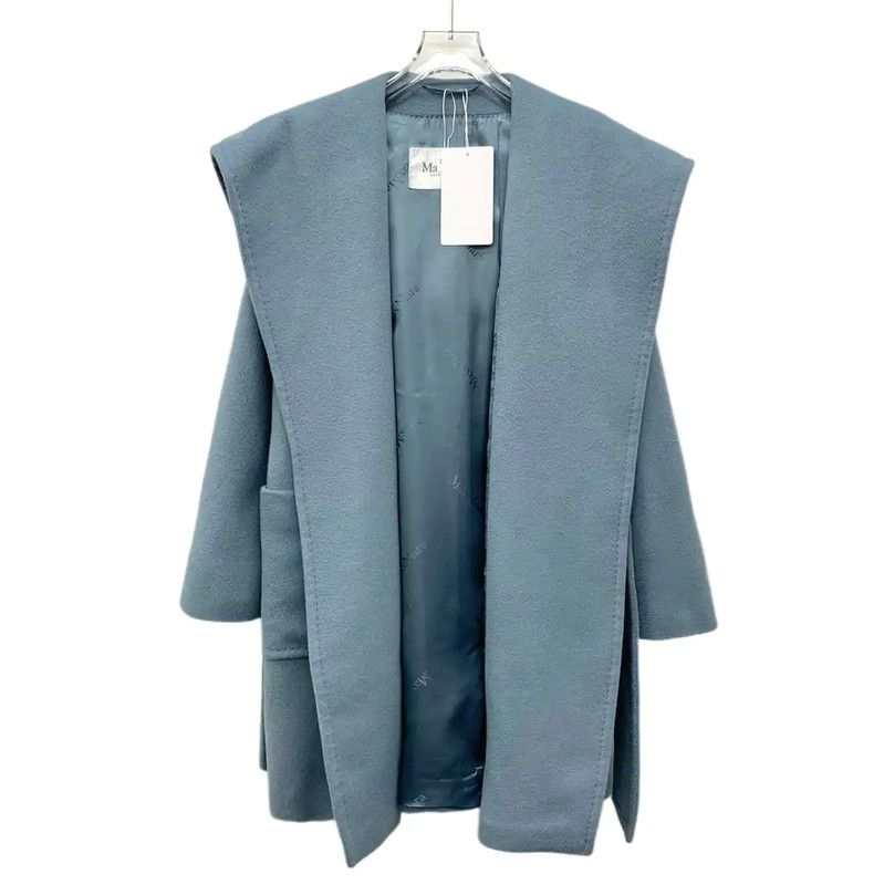 Max Mara MaxMara Elegant Blue Women's Coat 0089 Size XS / US 0-2 / IT 36-38 - 1 Thumbnail