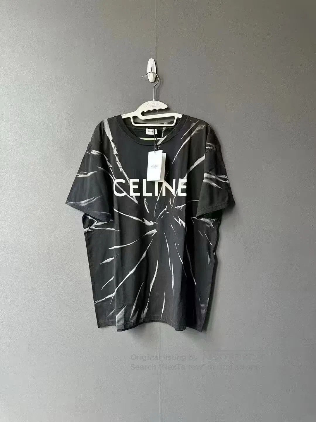 Celine CELINE Tie-Dye Logo Short Sleeve| Size US L / EU 52-54 / 3 - 1 Thumbnail