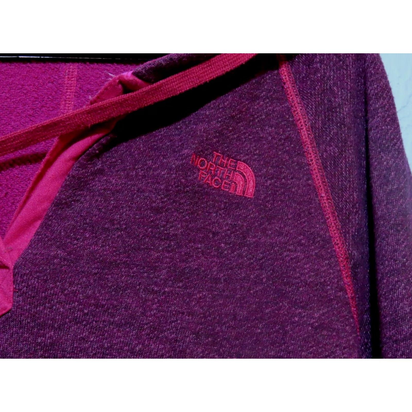 The North Face The North Face Hoodie L Purple Women's Sweatshirt No Pockets Size L / US 10 / IT 46 - 4 Thumbnail