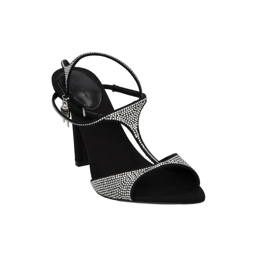 Givenchy o1srvl11e1224 G Lock Sandals in Silver/Black Size US 5 / IT 35 - 2 Thumbnail