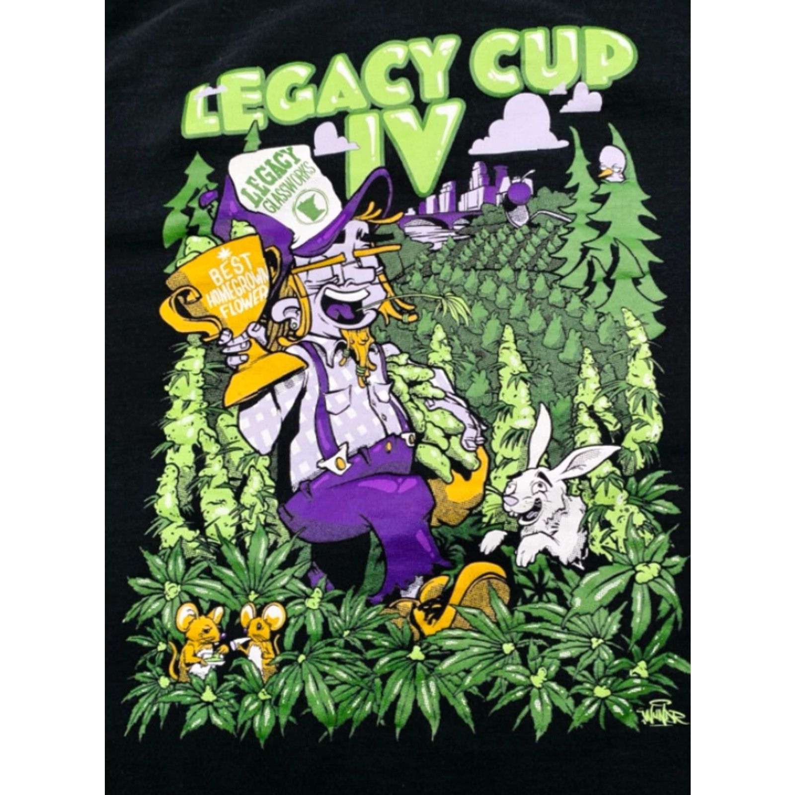 Vintage Legacy Cup IV Hoodie Men's M Black Funny Indie pendants? Size US M / EU 48-50 / 2 - 3 Thumbnail