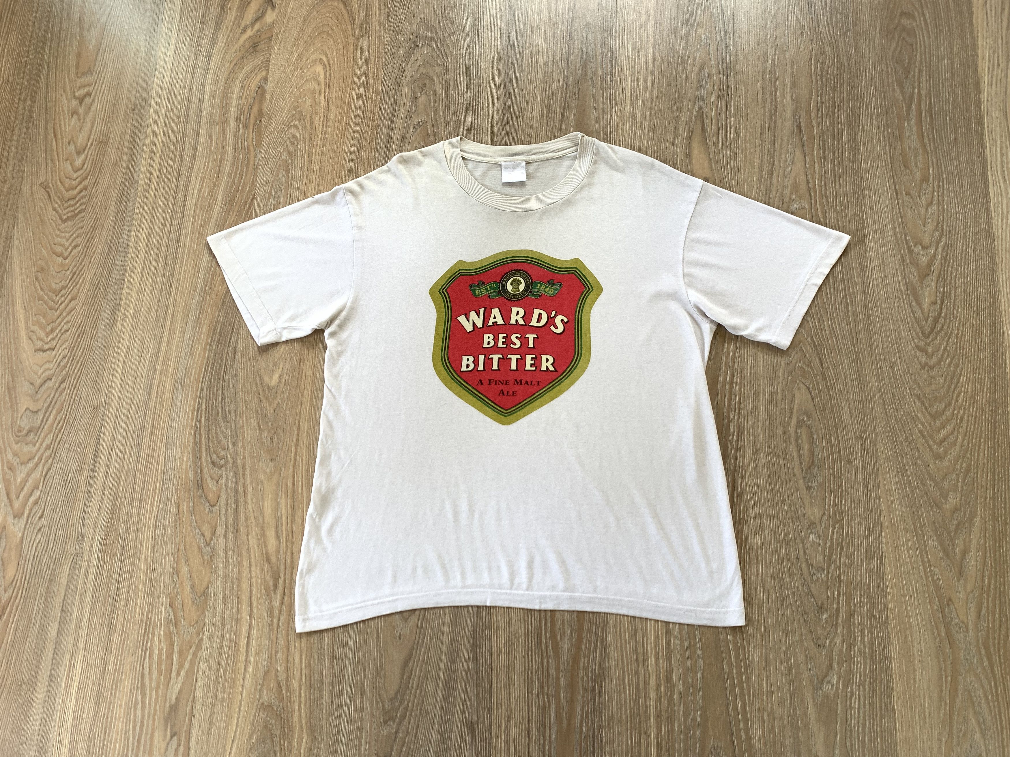 Vintage Vintage Wards Best Bitter A Fine Malt Ale 1994 T Shirt Size US L / EU 52-54 / 3 - 1 Thumbnail