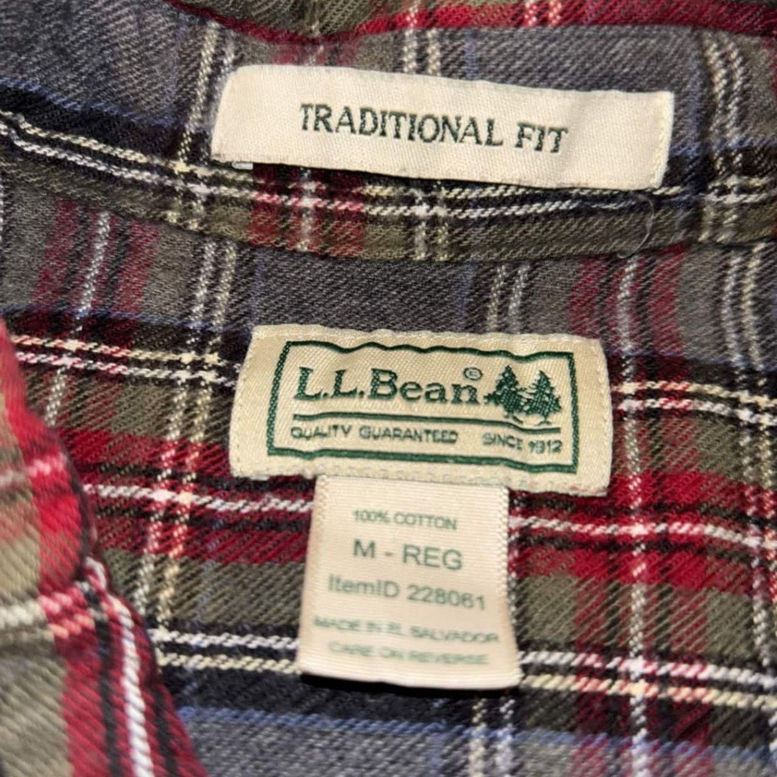 L.L. Bean Vintage 00s L.L. Bean Plaid Button Up Shirt Size US M / EU 48-50 / 2 - 3 Thumbnail