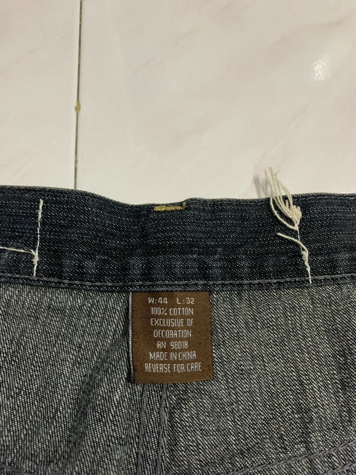 If Six Was Nine 2000 Beat & Rhythm Embroided Jorts Jnco Goa Lgb Y2K Style Size US 44 / EU 60 - 8 Thumbnail