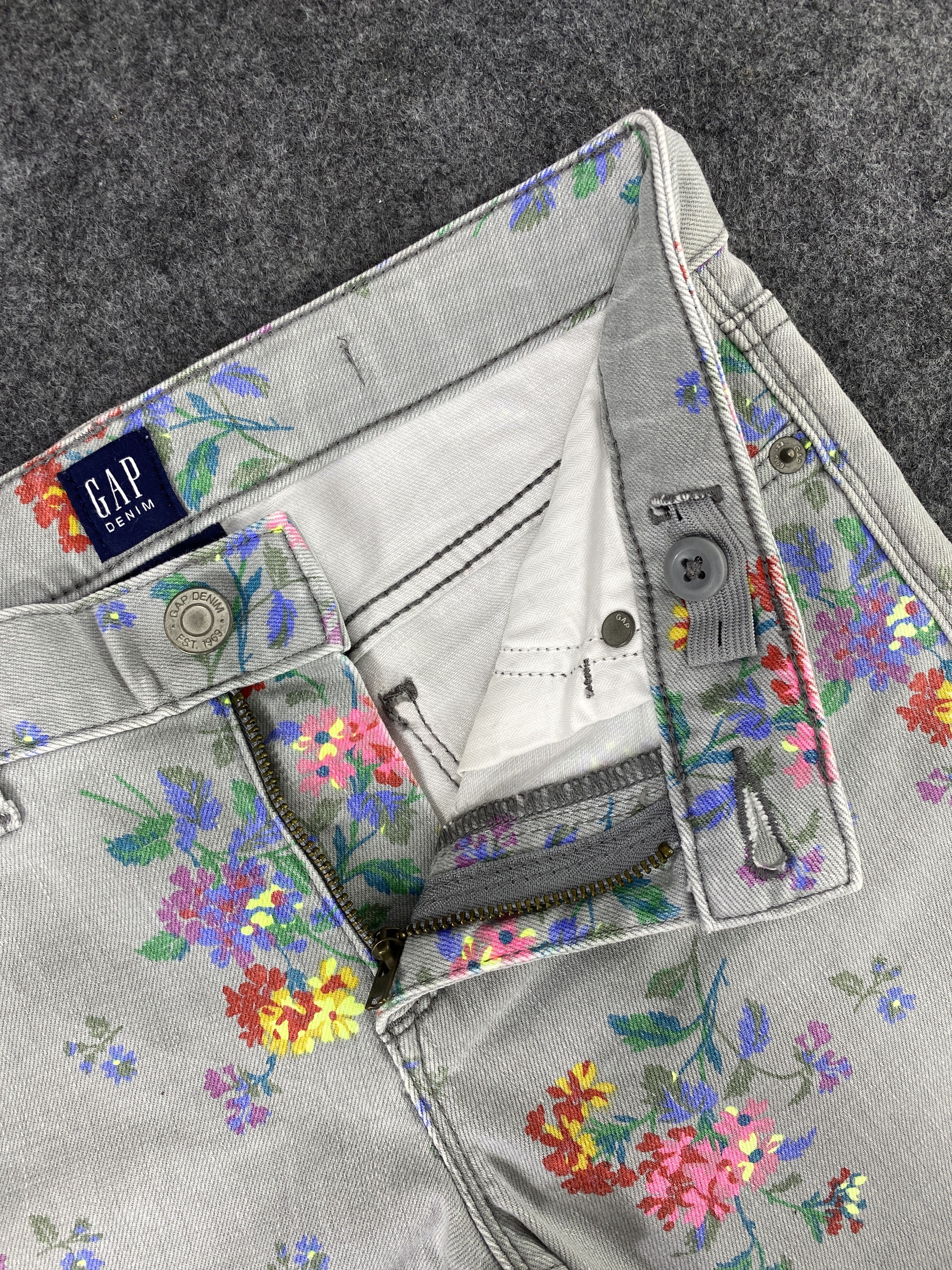 Gap GAP FLORAL SKINNY JEANS - J1082 Size 27" / US 4 / IT 40 - 7 Thumbnail
