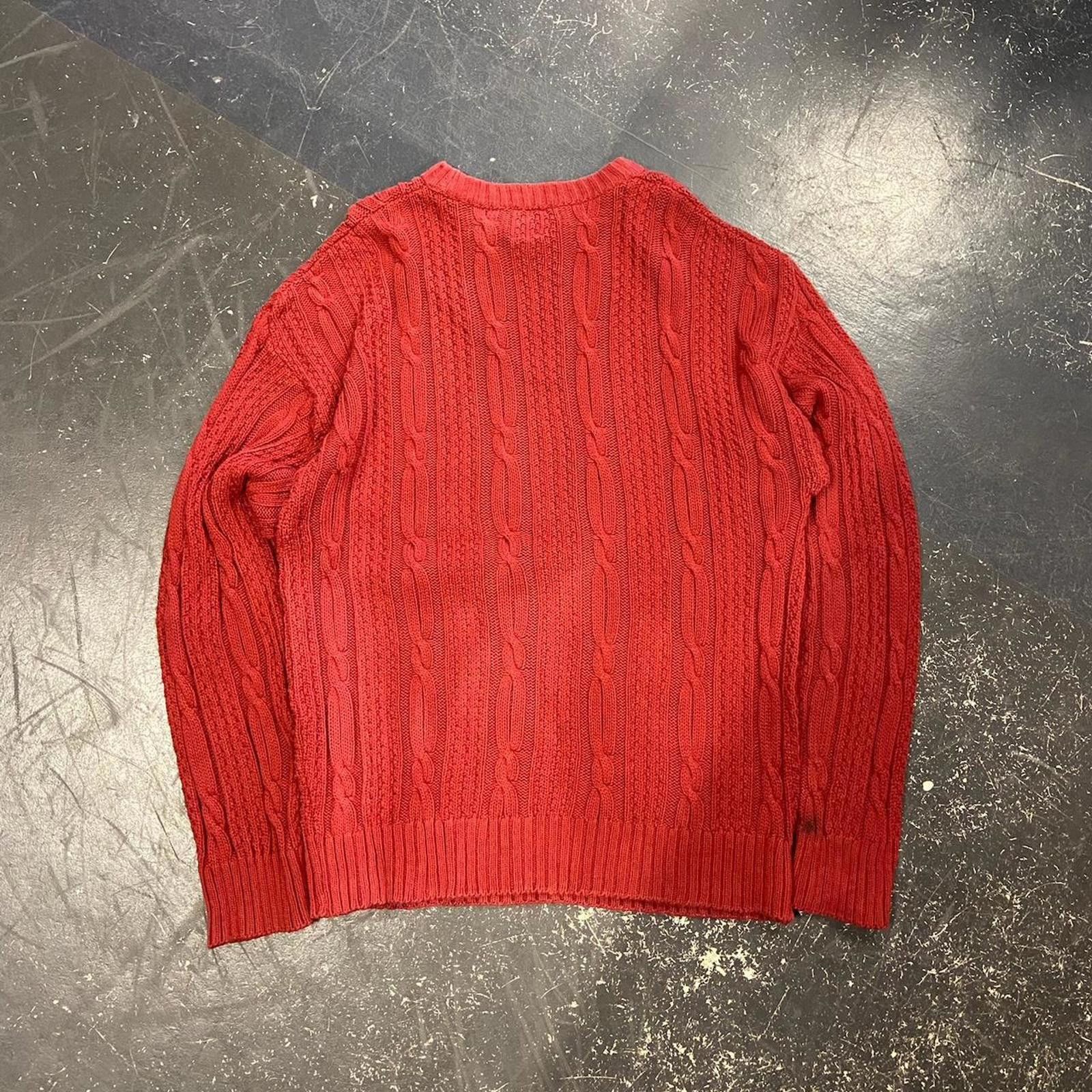 Vintage Vintage R&R Red Cable Knit Size US L / EU 52-54 / 3 - 3 Thumbnail
