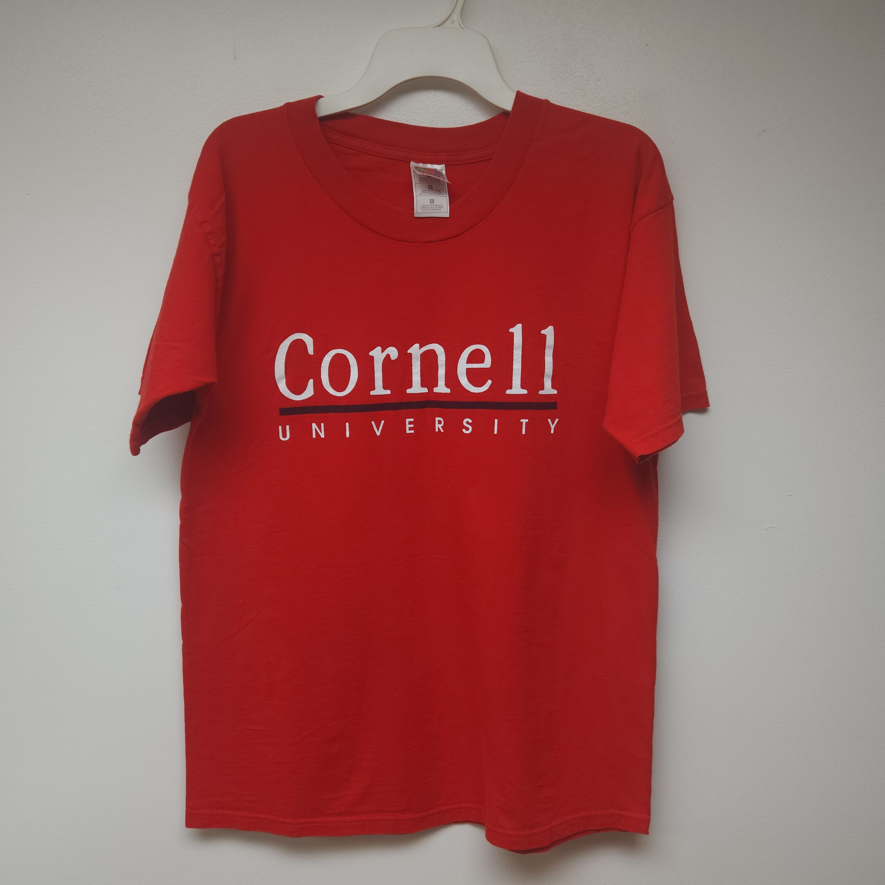Vintage Vintage 90s Cornell University T-Shirt Size US L / EU 52-54 / 3 - 1 Thumbnail