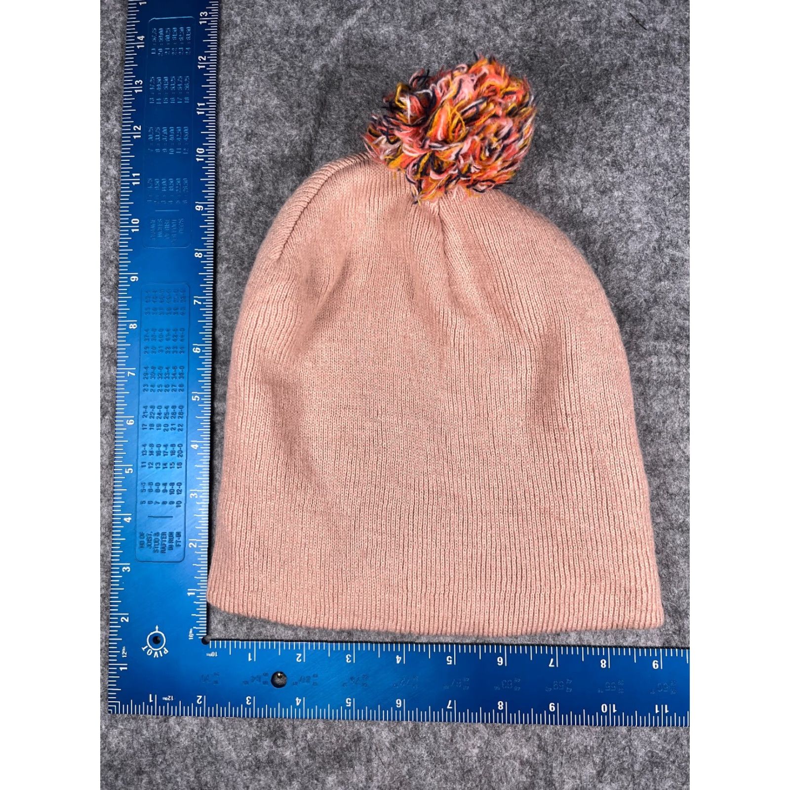 Pinko Unbranded Knit Beanie Hat Women One Size Pink Acrylic Pom Ski Winter Womens Size ONE SIZE - 4 Thumbnail