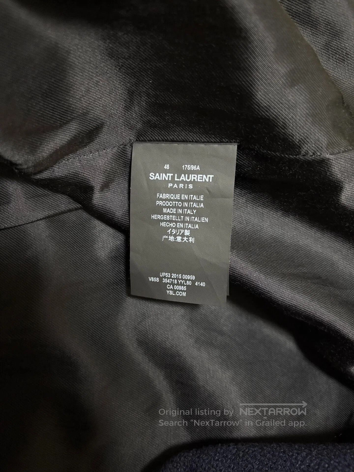 Saint Laurent Paris saint laurent navy blue baseball jacket. Size US L / EU 52-54 / 3 - 4 Thumbnail