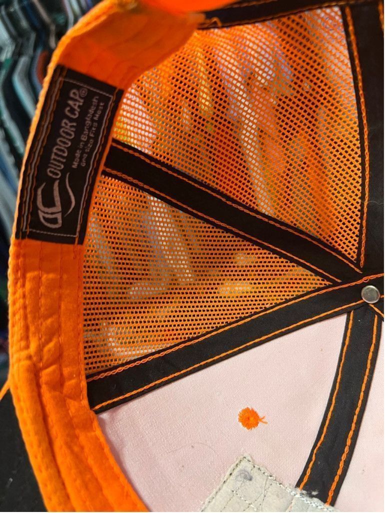 Mossy Oaks Men's Mossy Oak Orange Black Trucker Hat One Size Size ONE SIZE - 6 Thumbnail