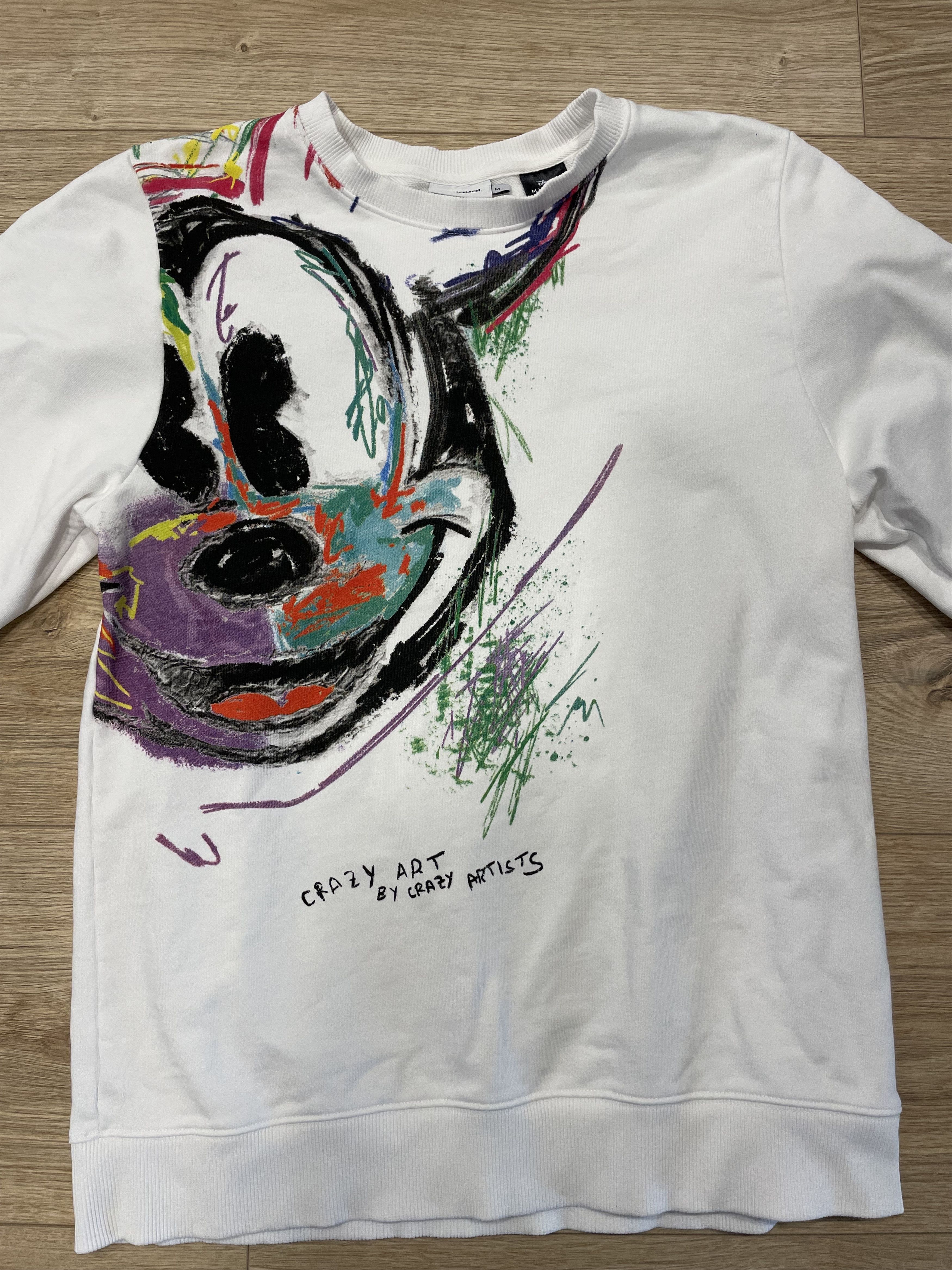 Desigual Desigual Arty Mickey Mouse Sweatshirt "Raw" Size M / US 6-8 / IT 42-44 - 1 Thumbnail