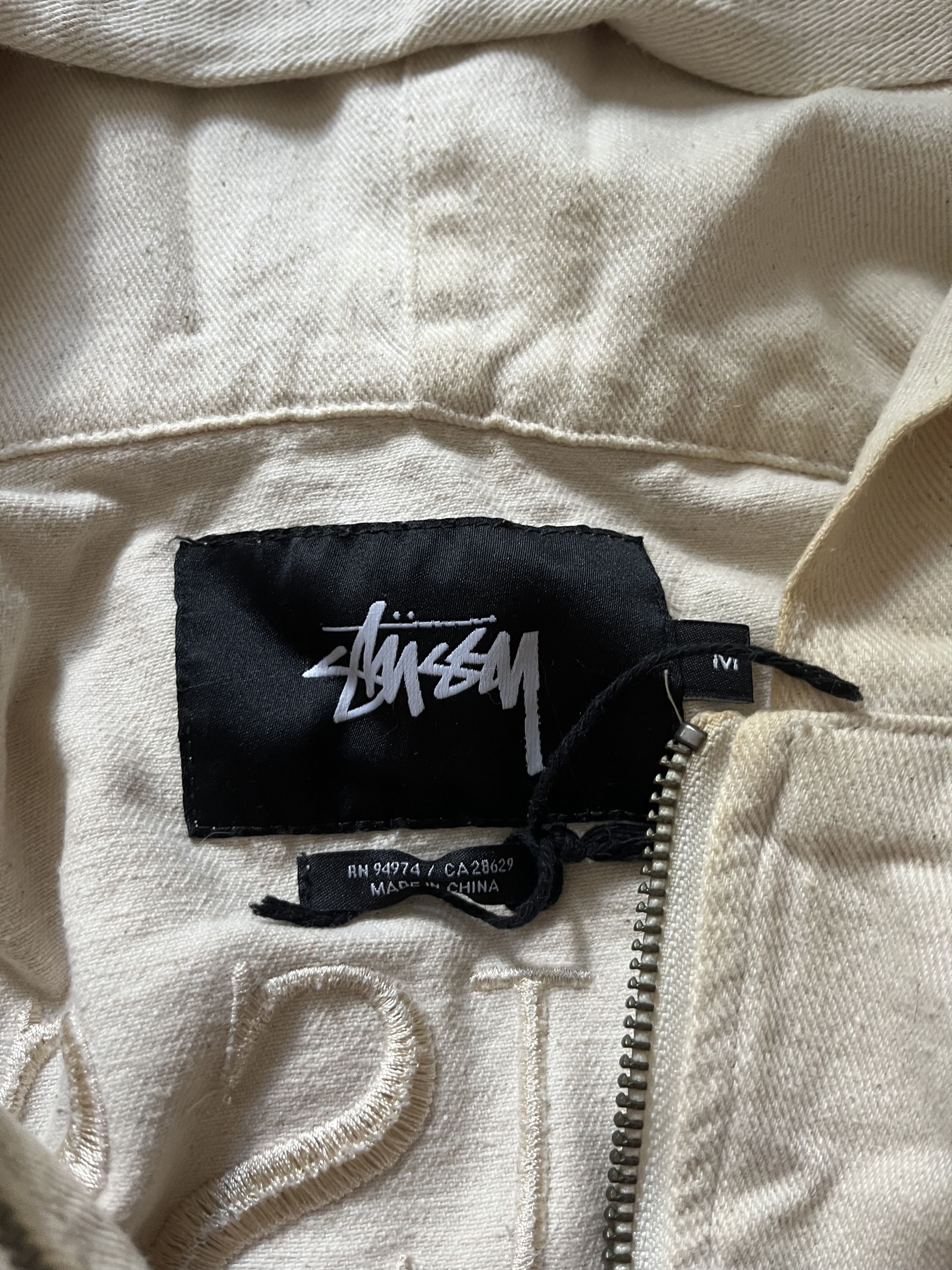 Stussy Stüssy Denim Popover Jacket (Natural) Size US M / EU 48-50 / 2 - 7 Thumbnail