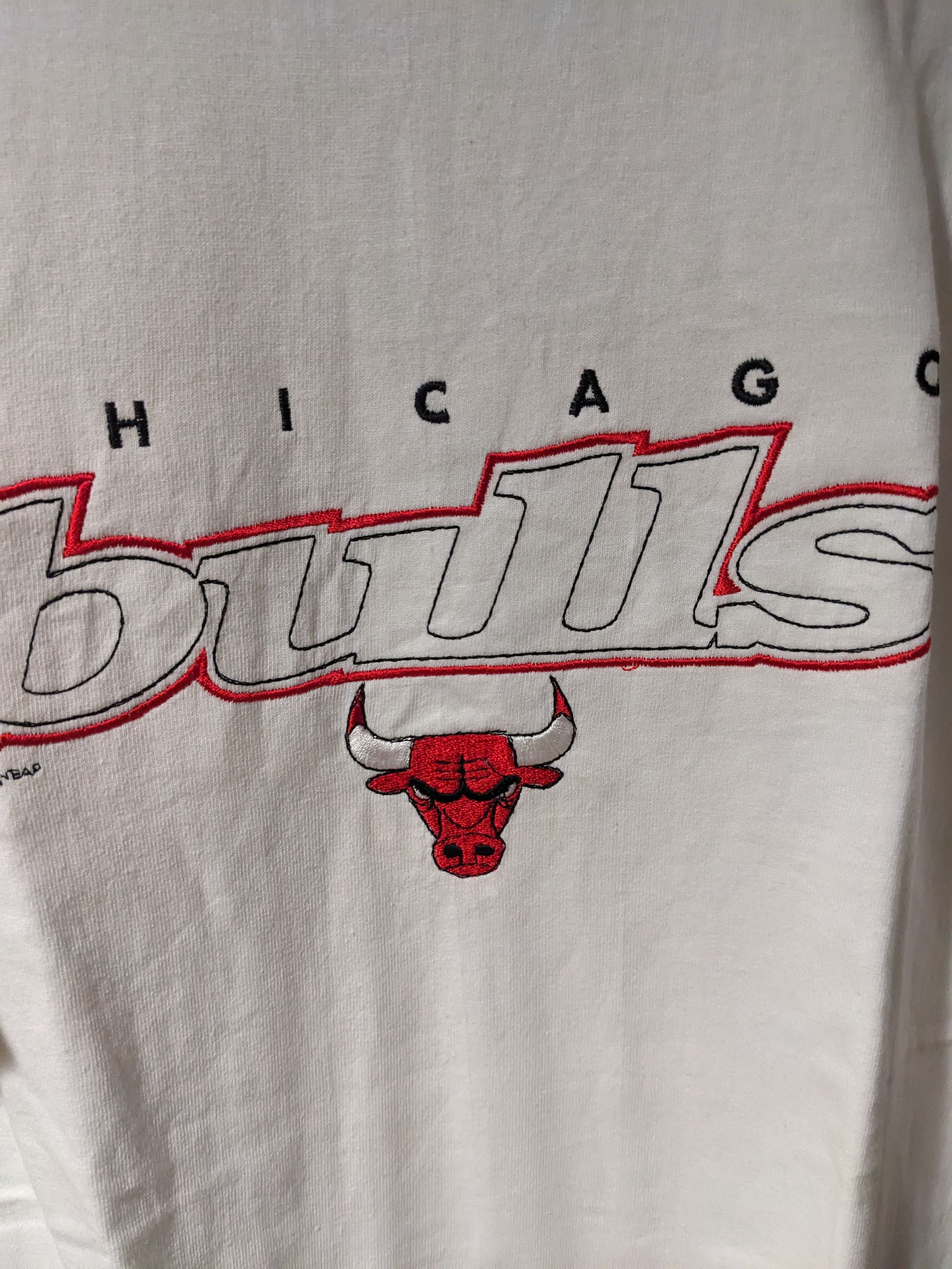 NBA × Pro Player × Vintage Vintage 90s Chicago Bulls NBA Basketball Pro Player T-Shirt Size US L / EU 52-54 / 3 - 2 Thumbnail