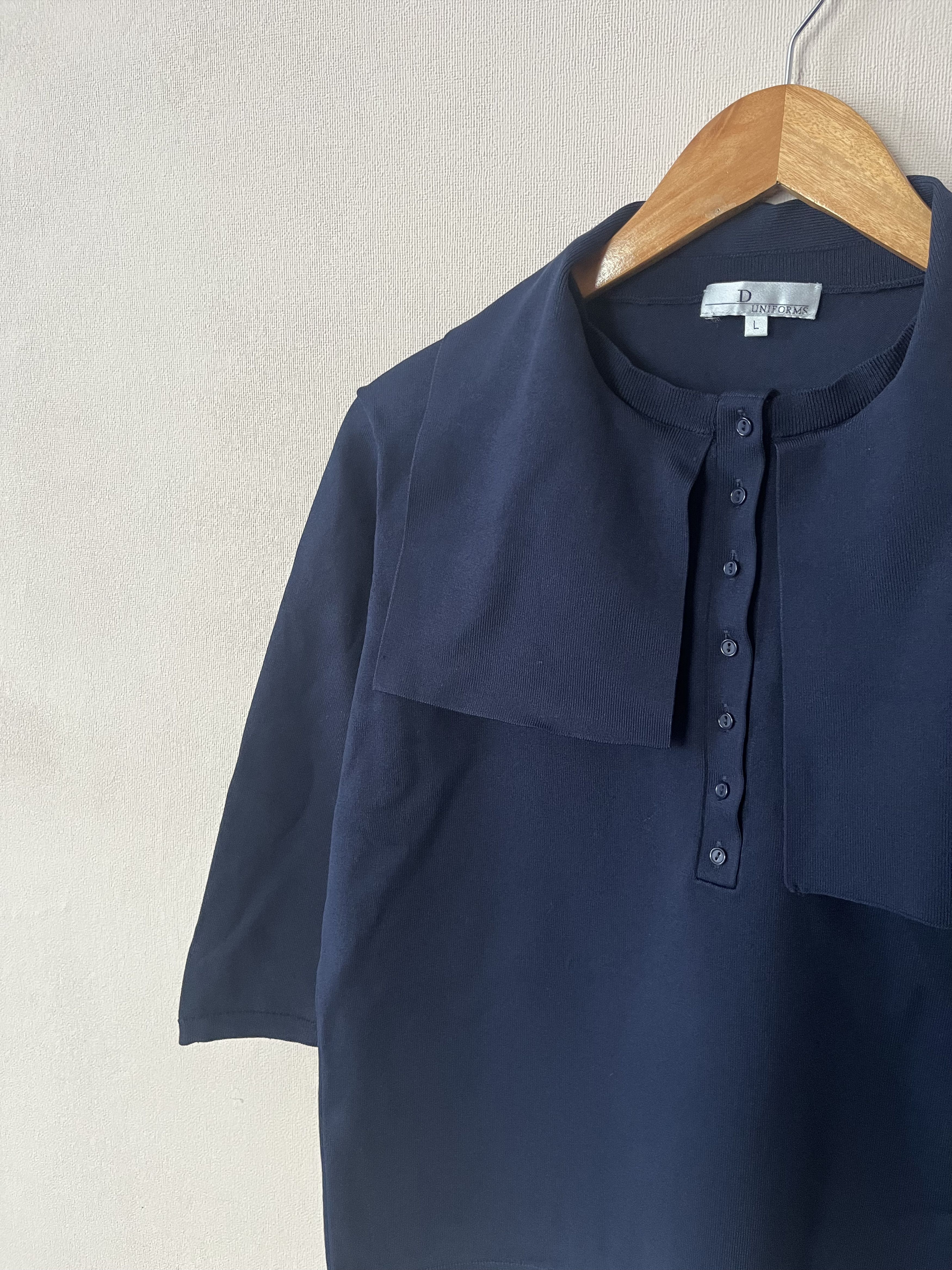 Dior Christian Dior Uniforms Minimalist Blouse Top 3/4 Sleeve Size L / US 10 / IT 46 - 2 Thumbnail